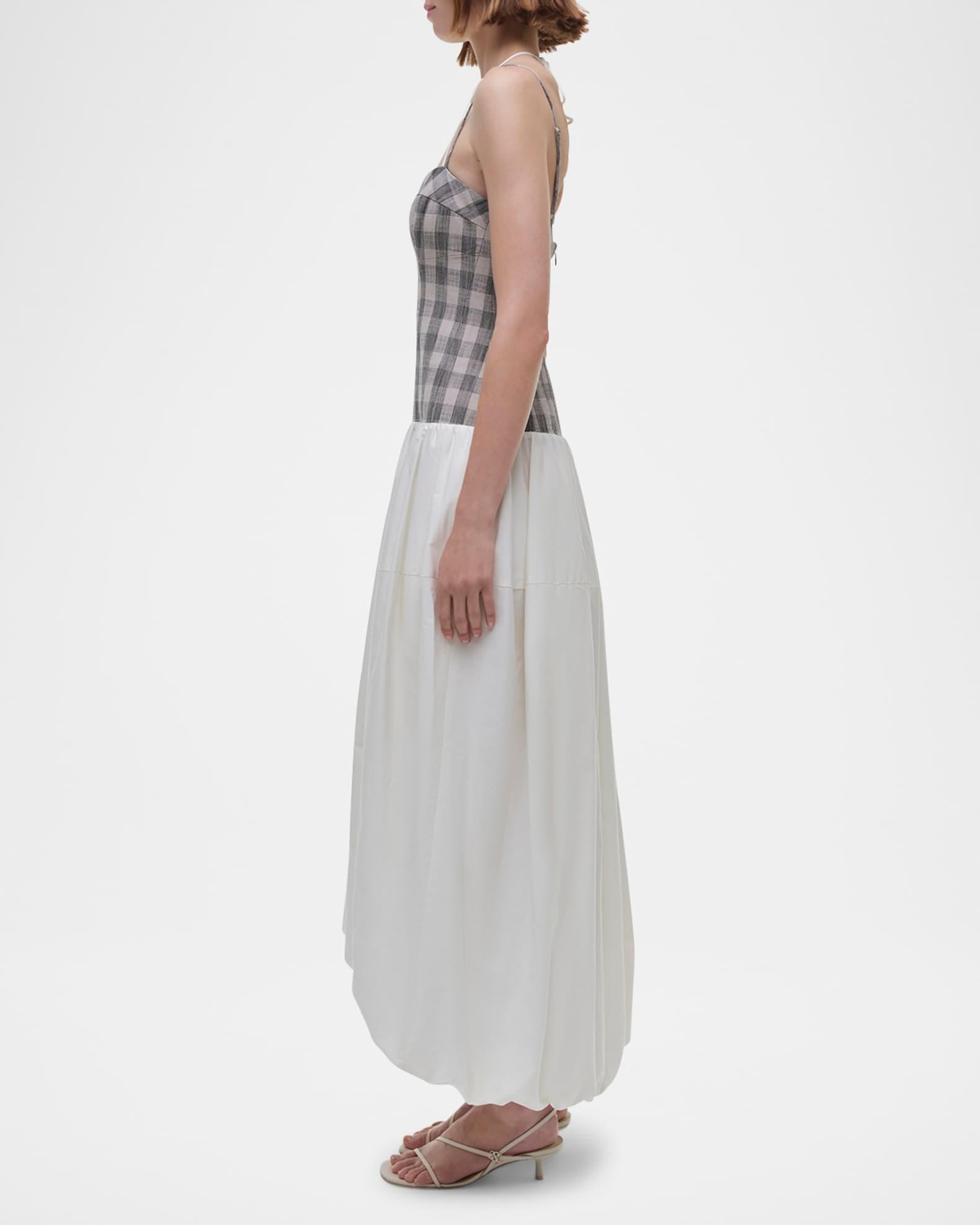 Pfeiffer Drop-Waist Bubble Midi Dress Product Image