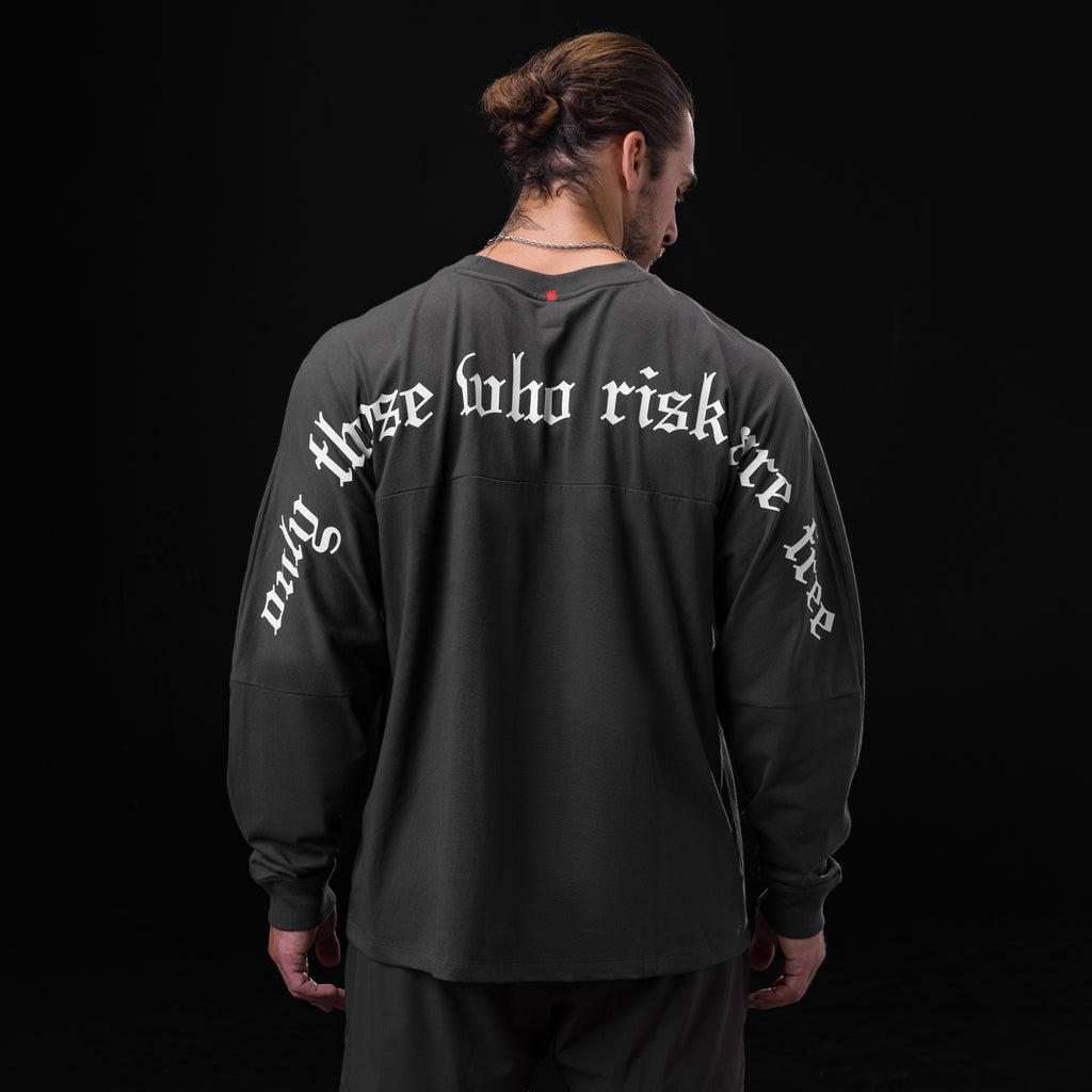 0851. Tech Essential™ Relaxed Long Sleeve - Black/White "OTWR" Product Image