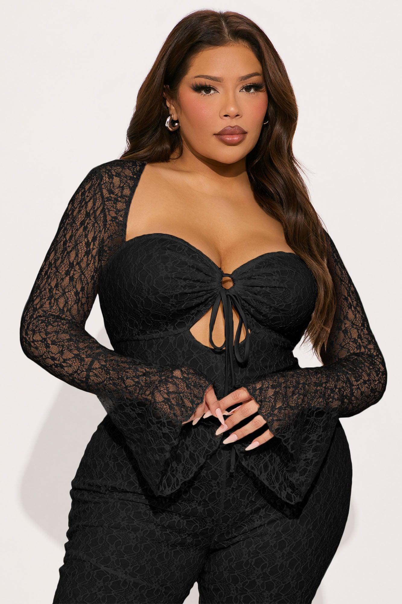 Saffron Lace Jumpsuit - Black Product Image