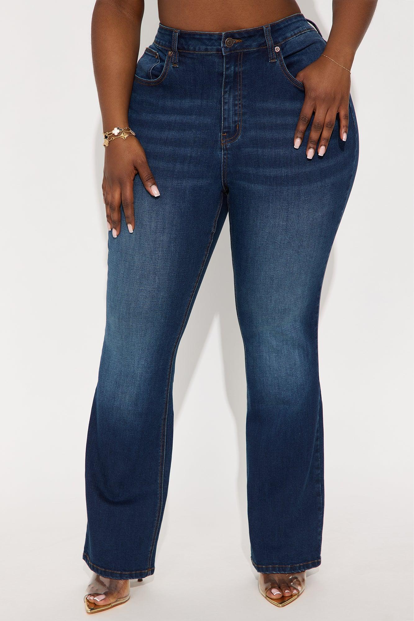 Play By My Rules Stretch Bootcut Jeans - Dark Wash Product Image