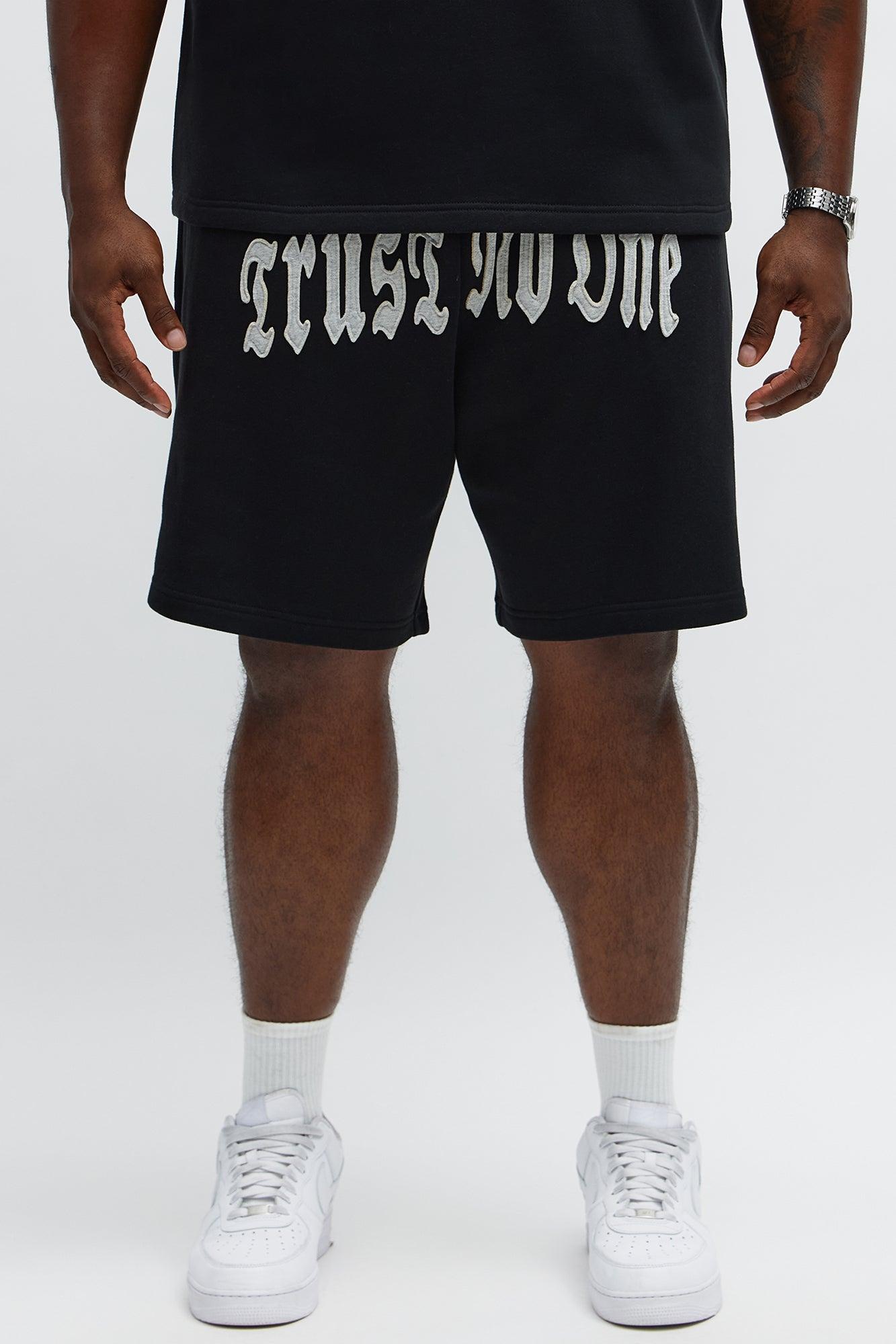 Tyson Relaxed Trust Issues Shorts - Black Male Product Image