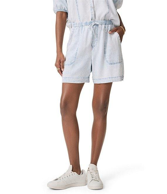 Splendid Angie Indigo Drawstring Shorts Product Image