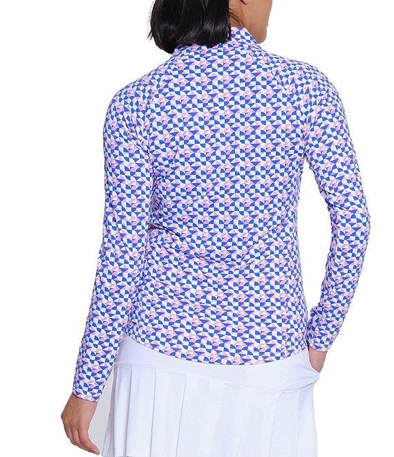 Sport Haley Printed Mock Neck Long Sleeve Shirt Product Image