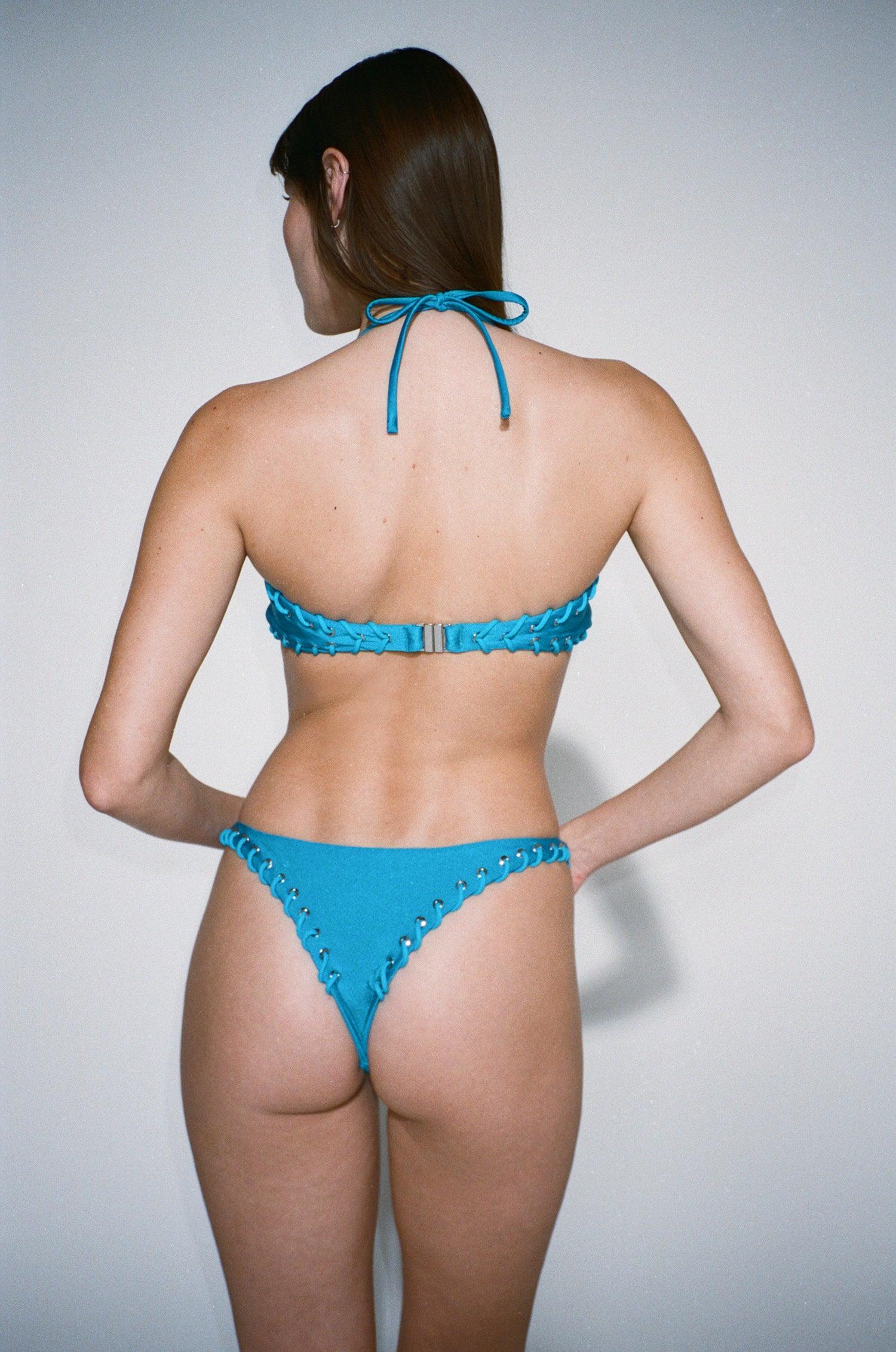 RIO BIKINI BOTTOM - AZURE Product Image