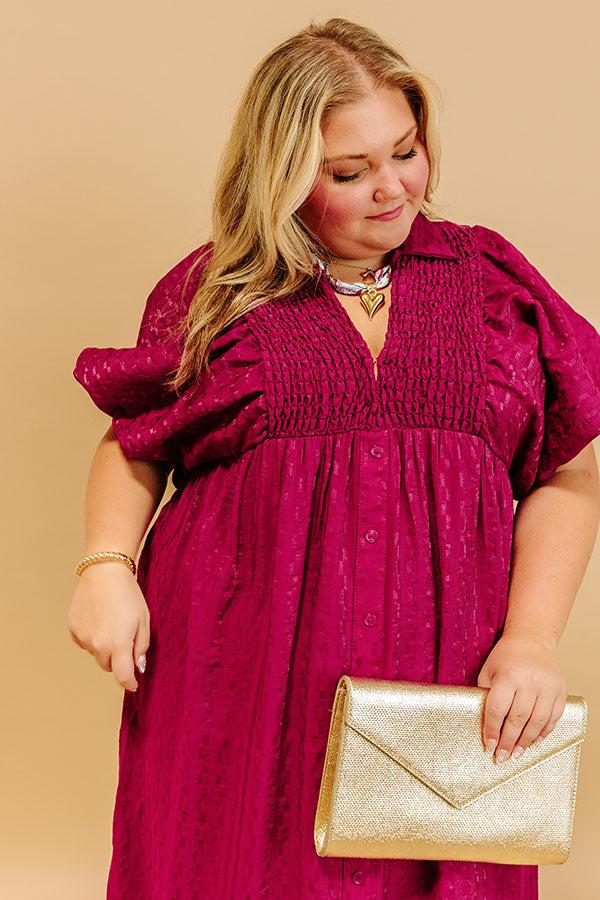 Wine Tasting Ready Midi in Sangria Curves Product Image