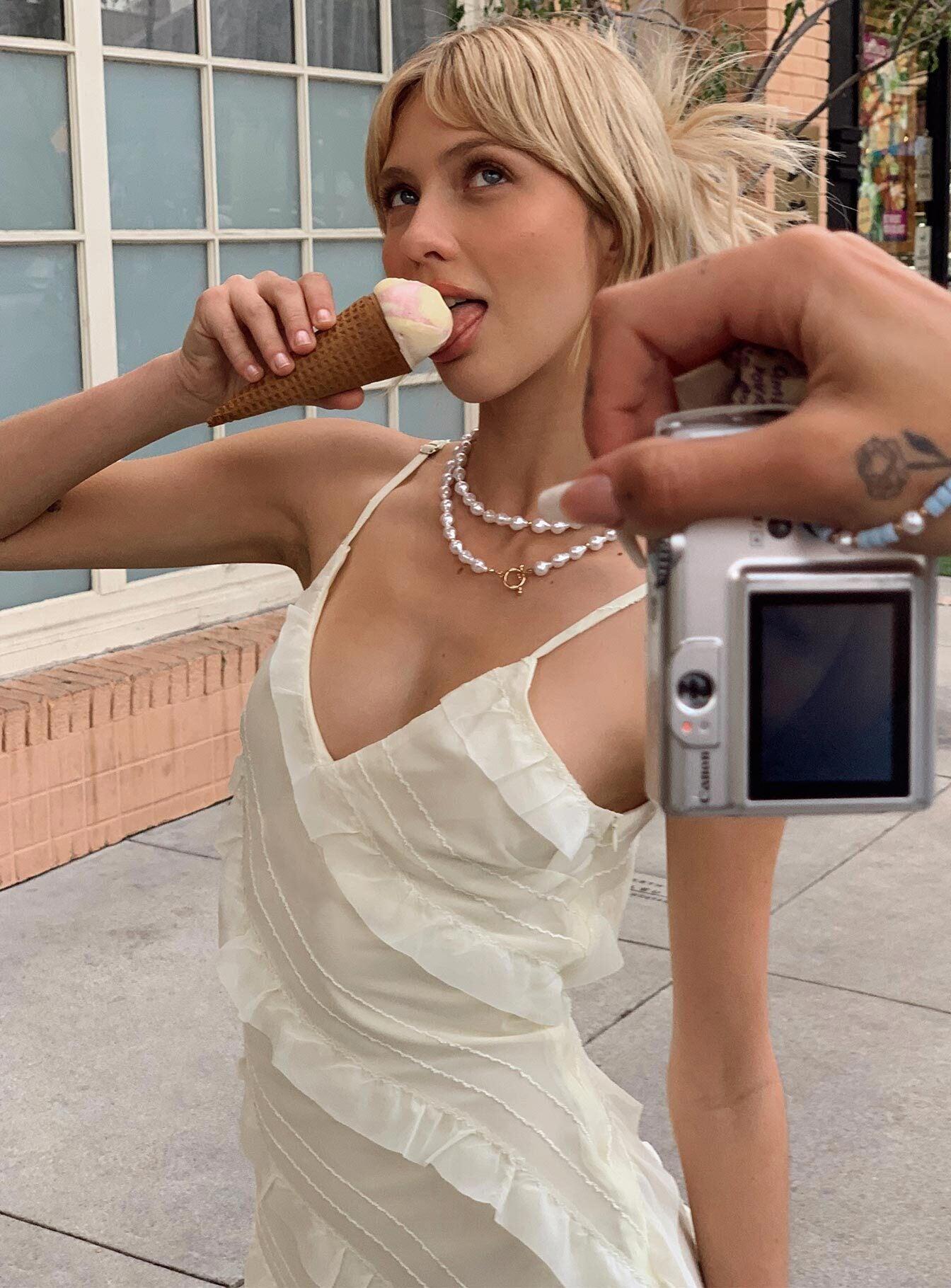 Lars Mini Dress Yellow Product Image