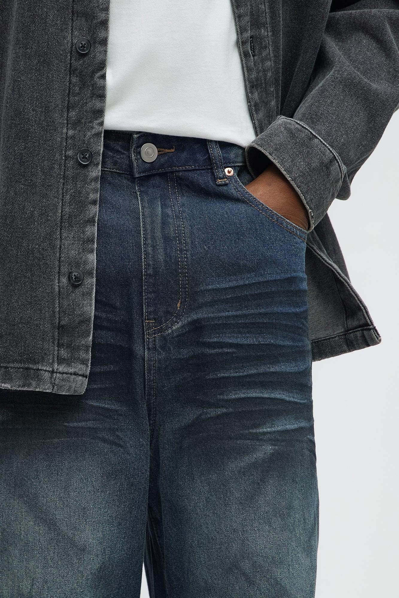 About My Baggy Jeans - Dark Wash Male Product Image