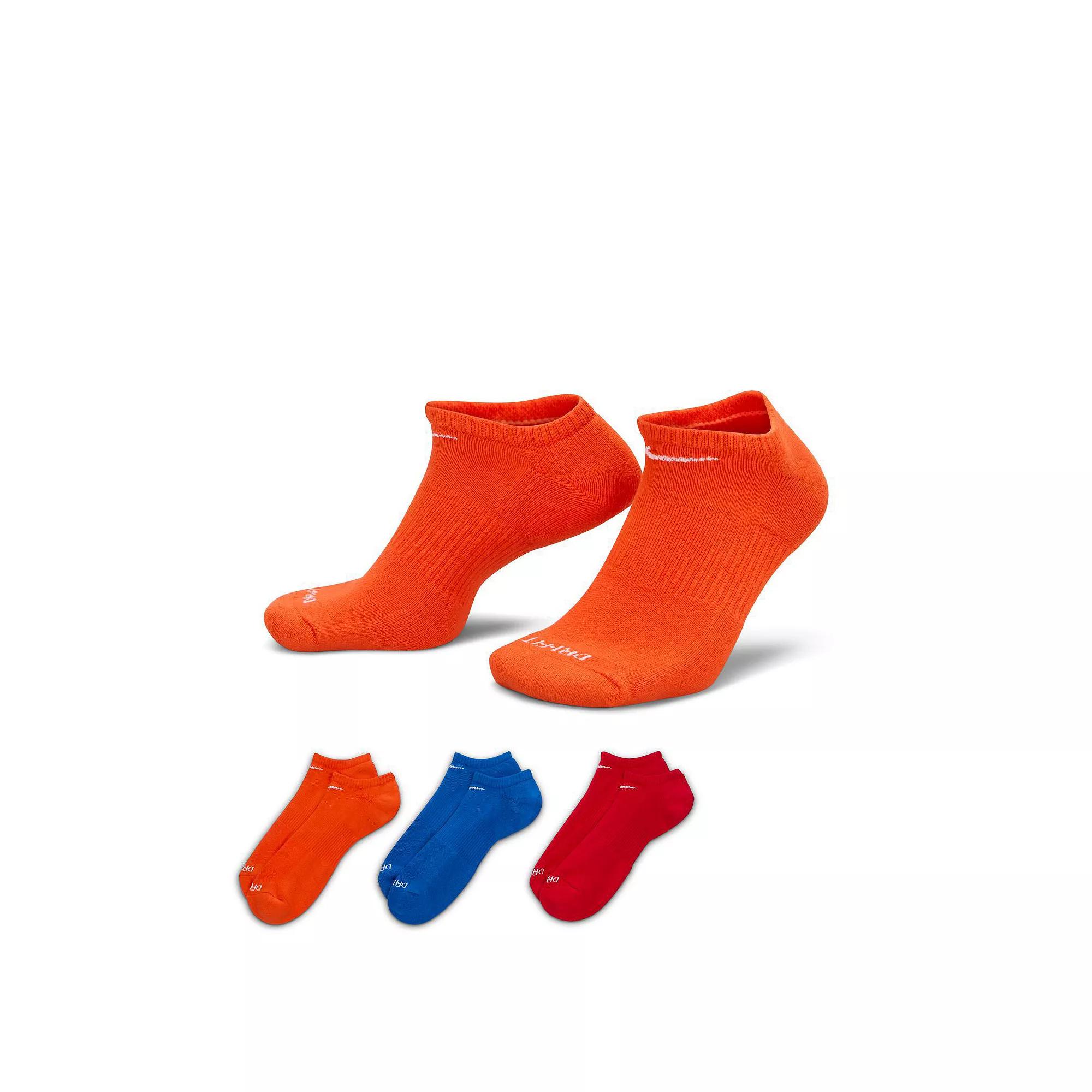 Nike Unisex Everyday Plus Cushion Training No-Show Socks (3 Pairs) | SX6889-996 Product Image