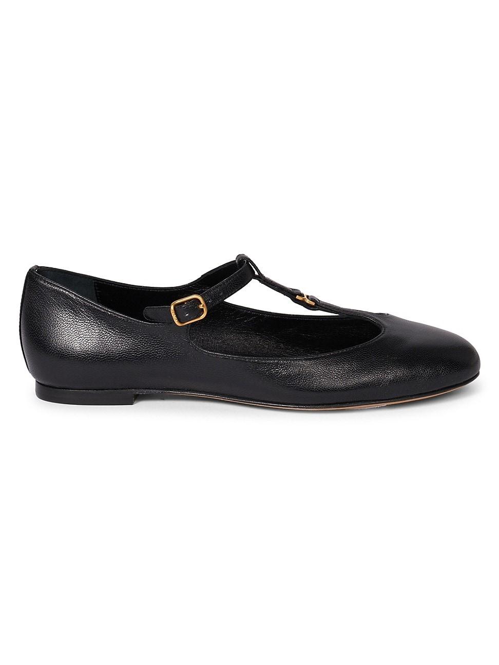 Womens Marcie Leather Ballerina Flats Product Image