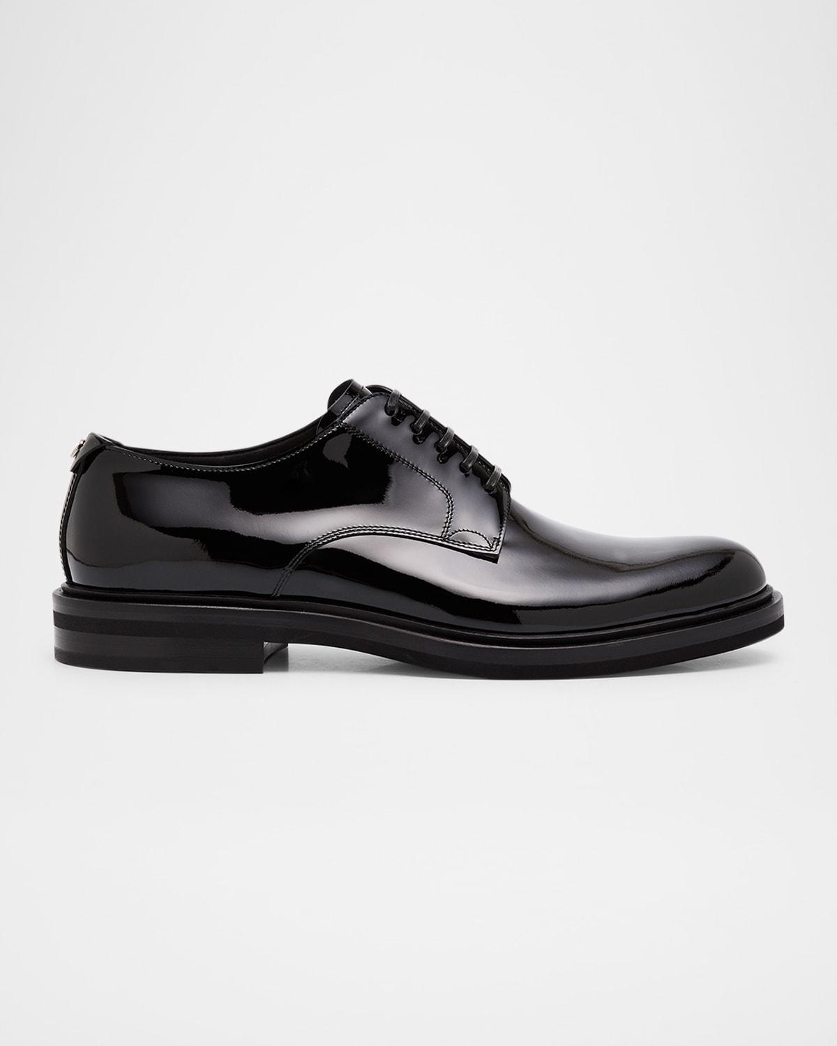 Men's Patent Leather Derby Shoes Product Image