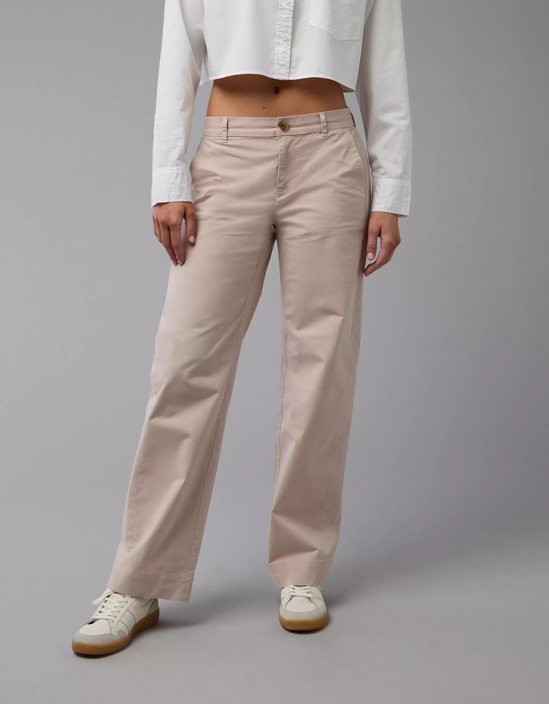 AE Stretch Stovepipe Khaki Pant Product Image
