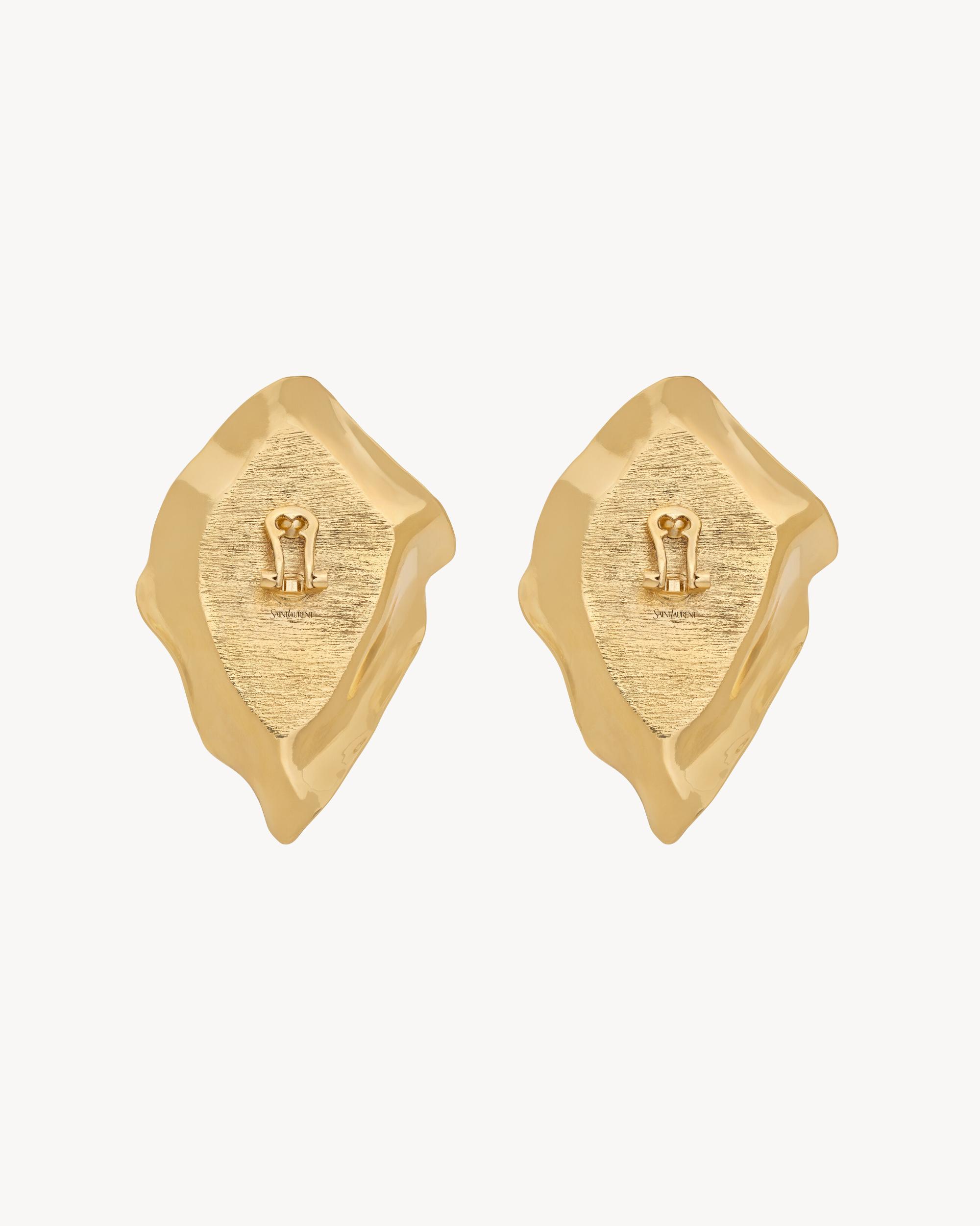 cabochon earrings in resin and metal Product Image