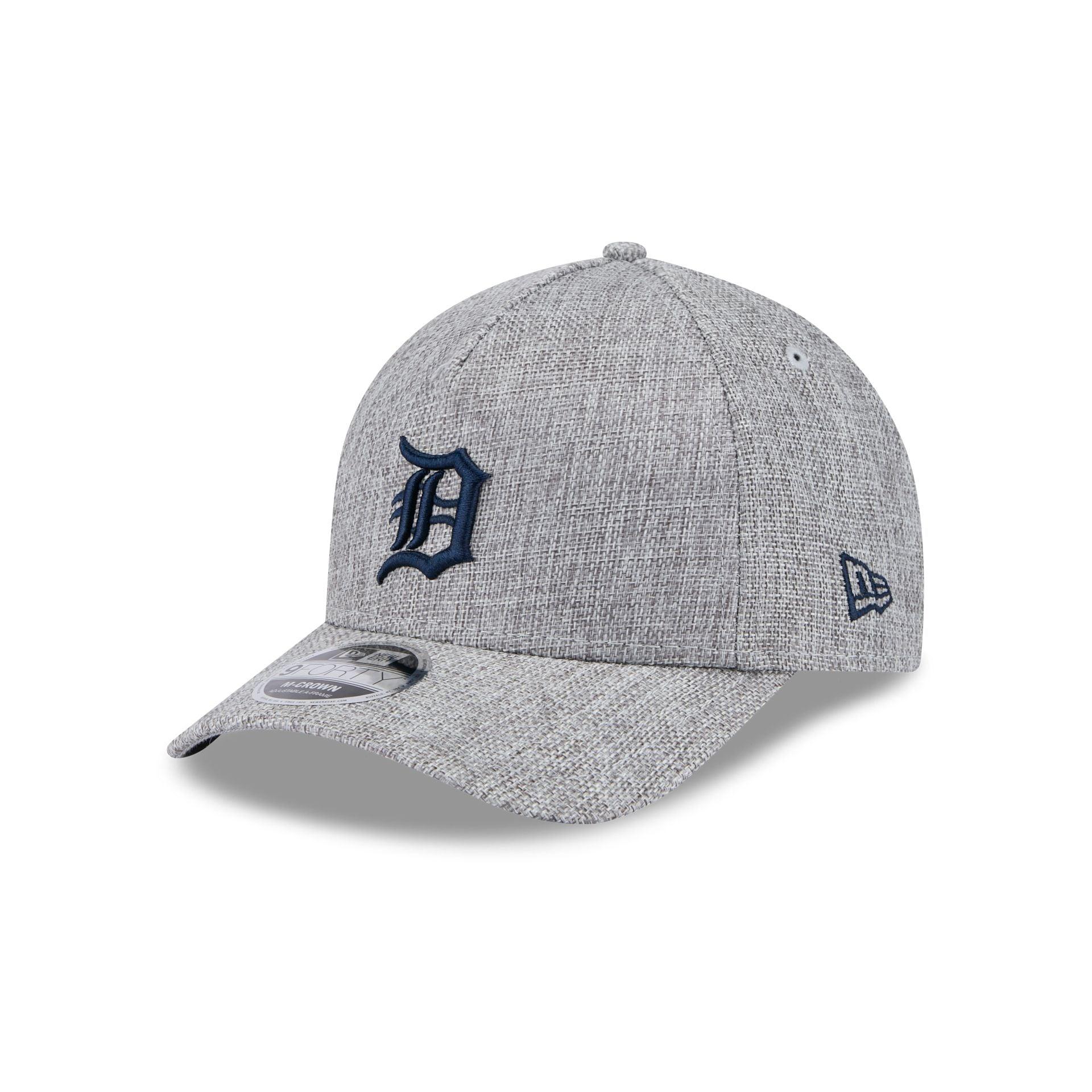 Detroit Tigers Cotton Weave Gray 9FORTY M-Crown A-Frame Snapback Hat Male Product Image