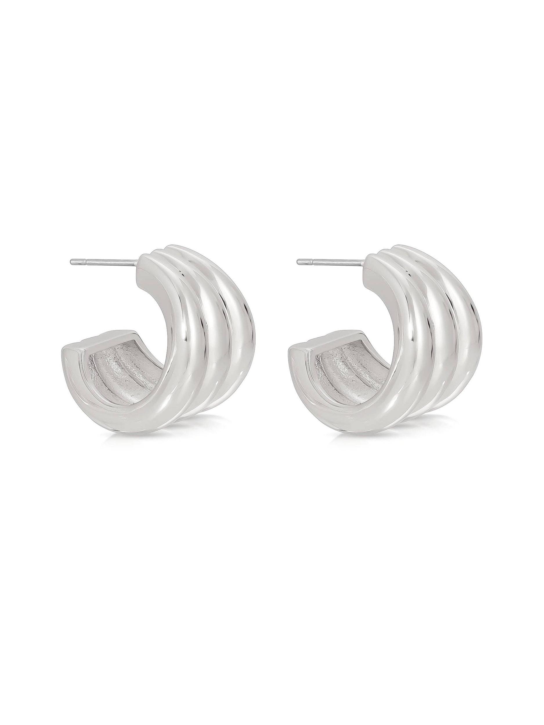 Triple Ribbed Hoops Product Image