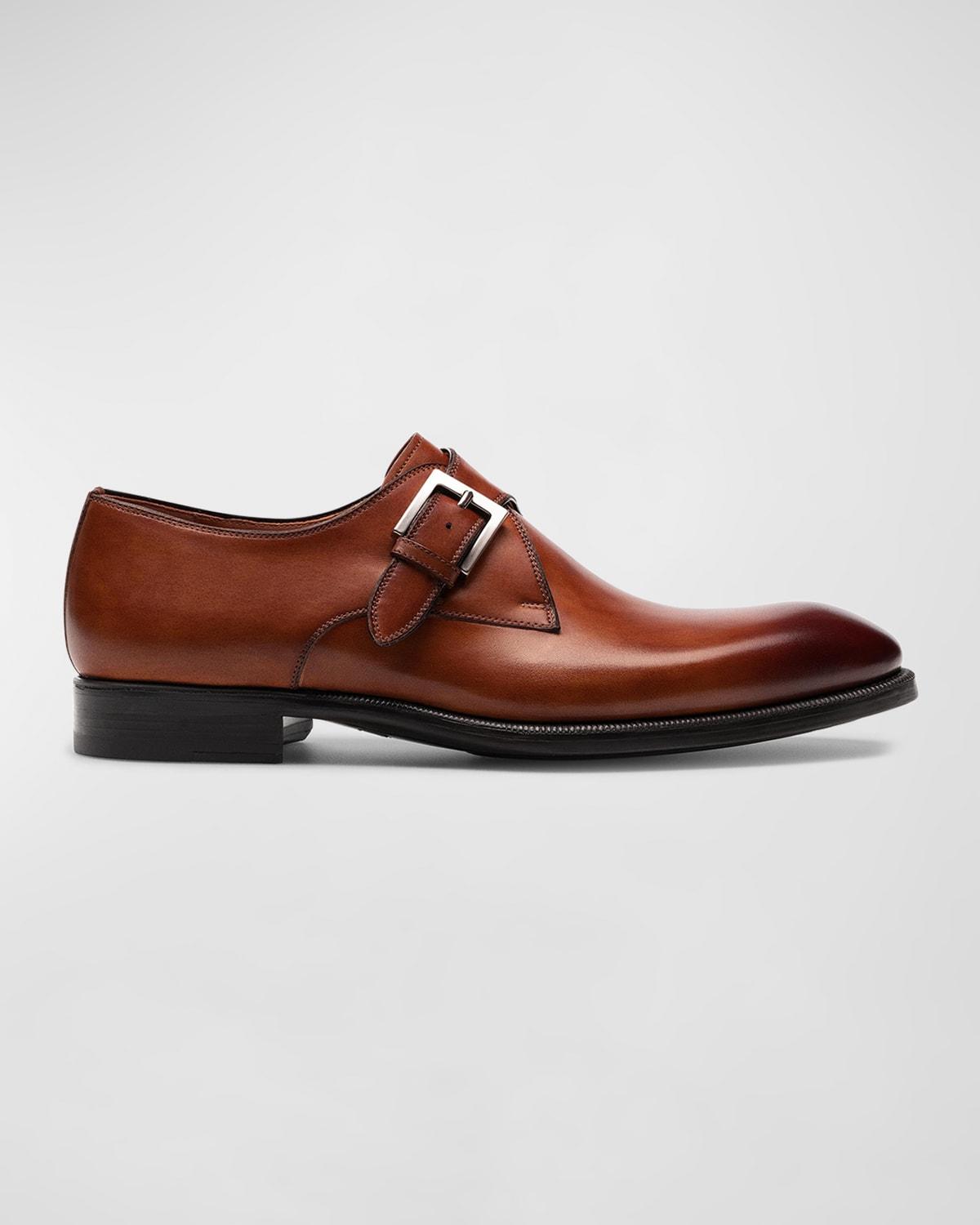 Mens Wooten Leaather Monk Strap Loafers Product Image