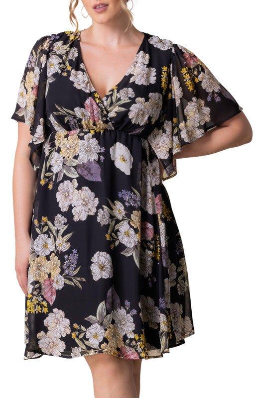 Berry Bliss Maria Lace Evening Gown - Plus Product Image