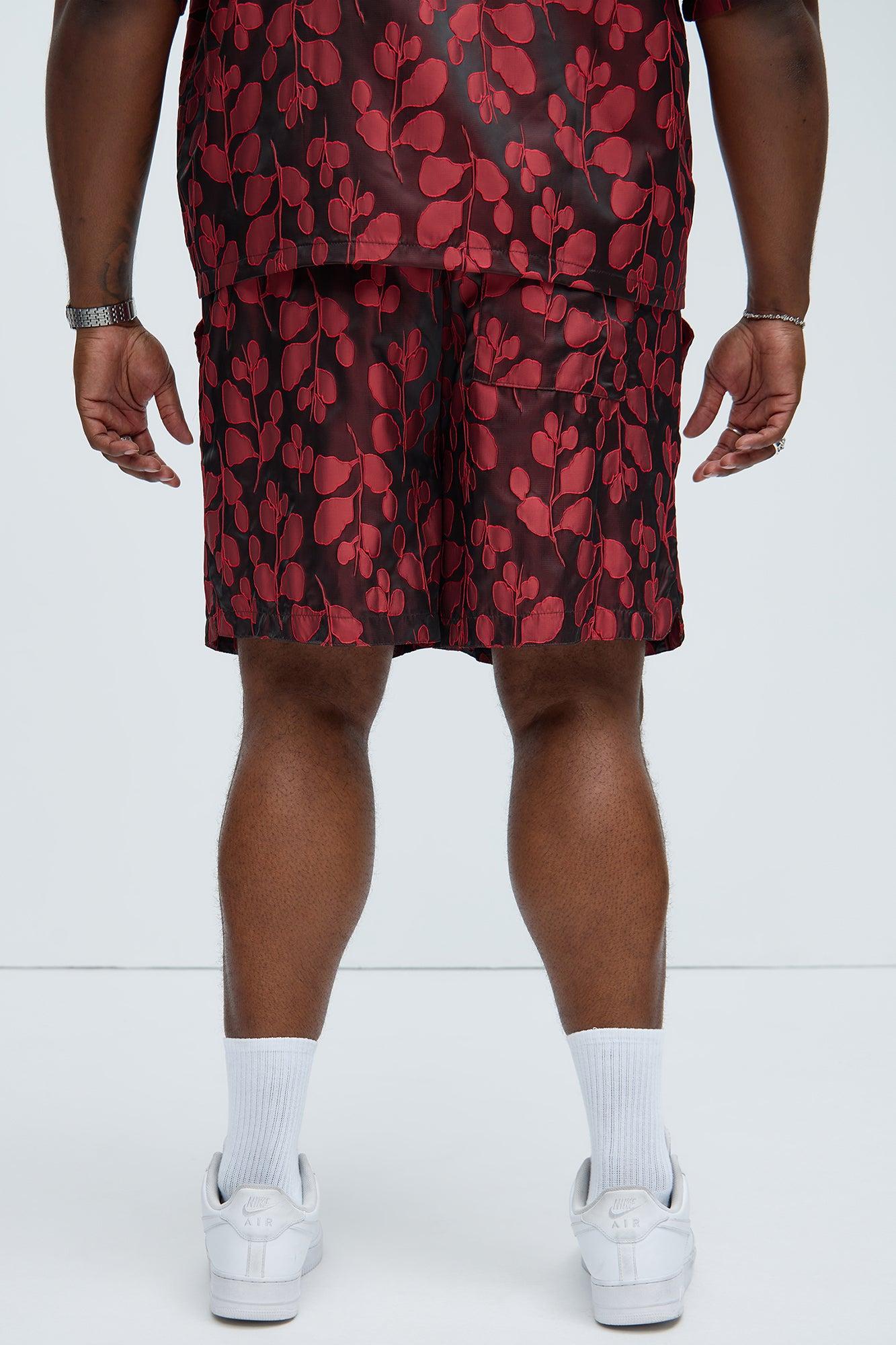 Fenno Jacquard Shorts - Red Product Image