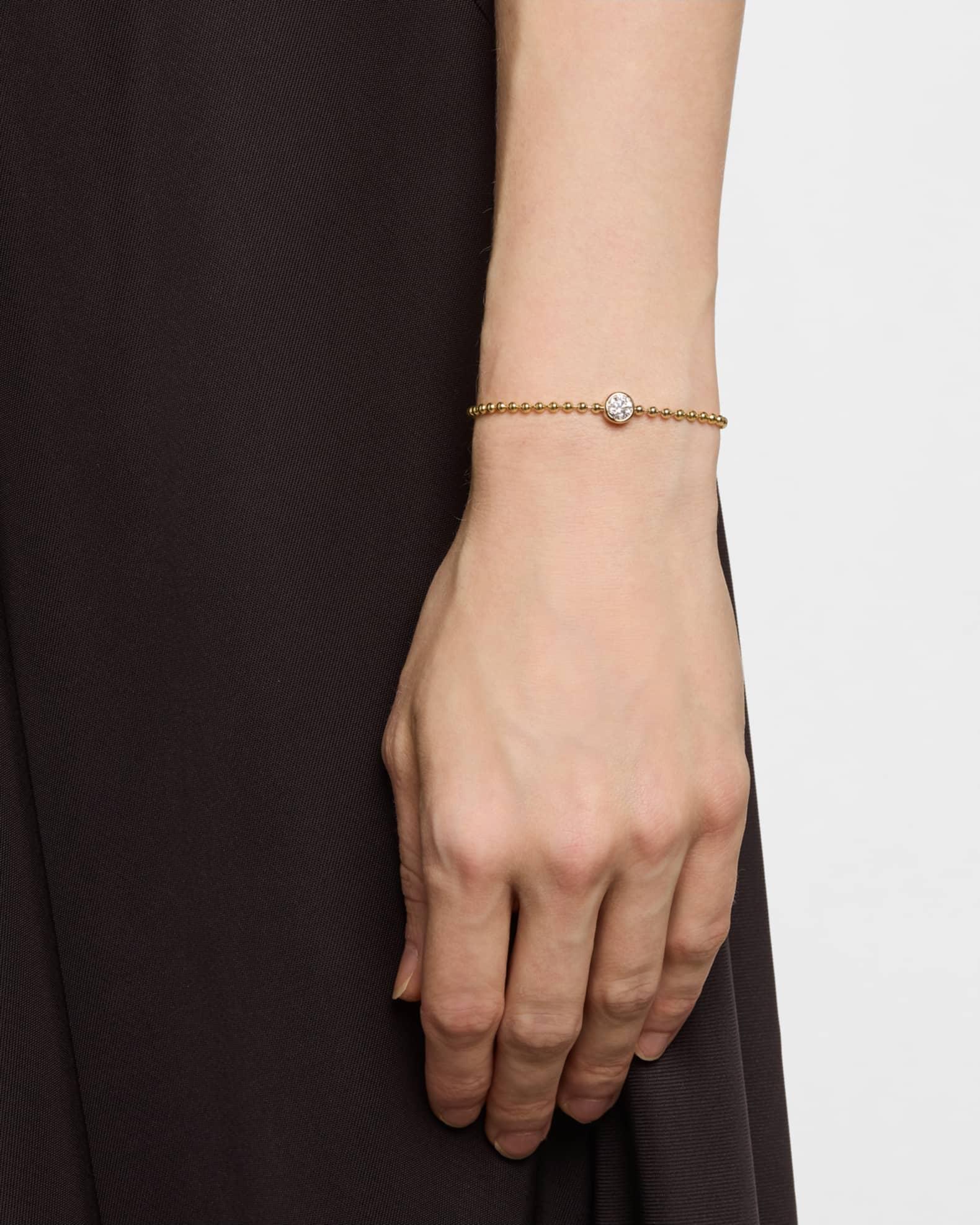 Round Lab Diamond Ball Chain Bracelet Product Image