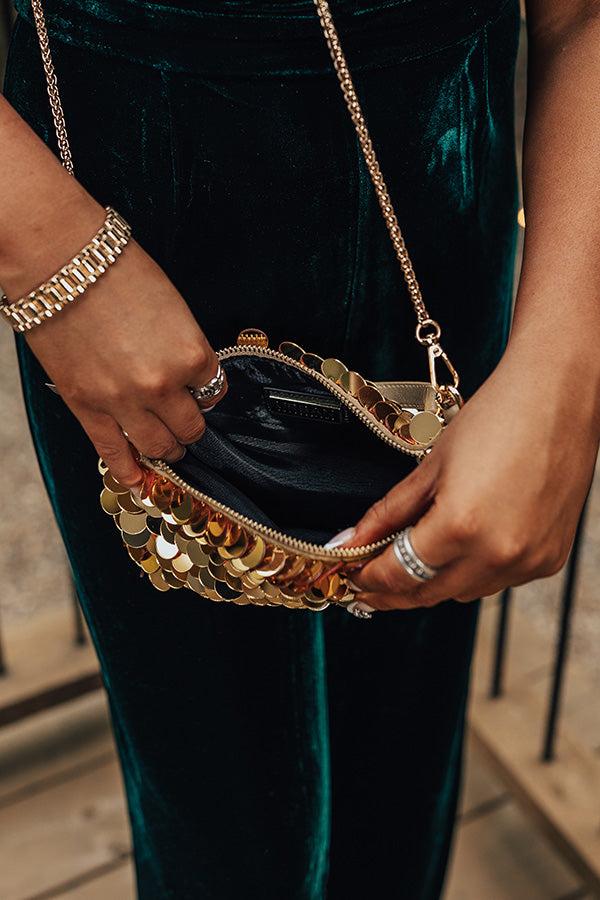 Bring The Sparkle Sequin Purse In Gold Product Image