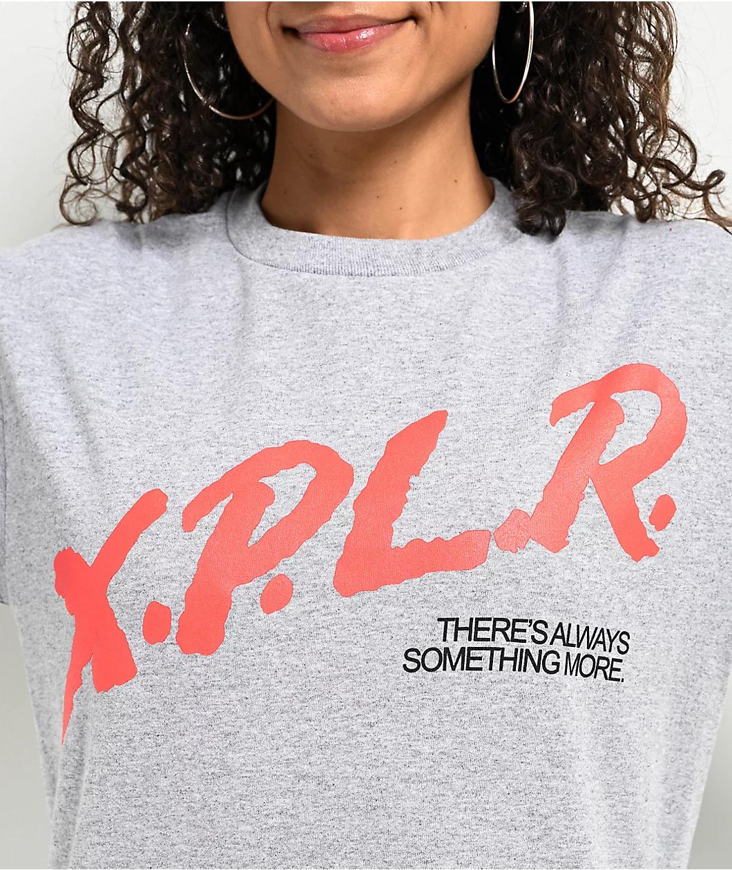 XPLR Dare Grey Long Sleeve T-Shirt Product Image