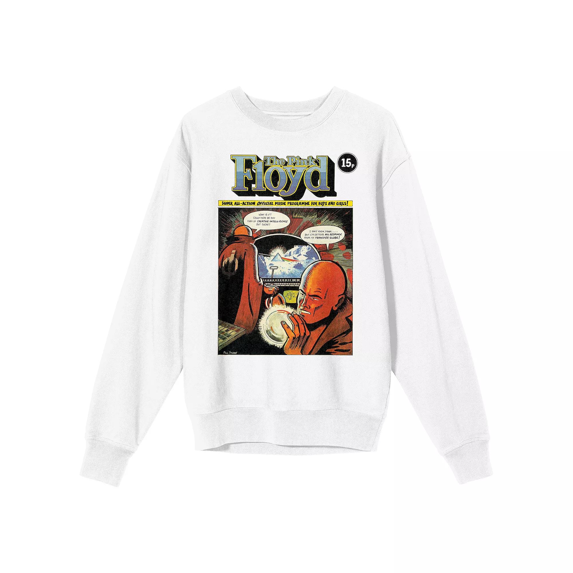 Men's Pink Floyd Comic White Sweatshirt,  Product Image