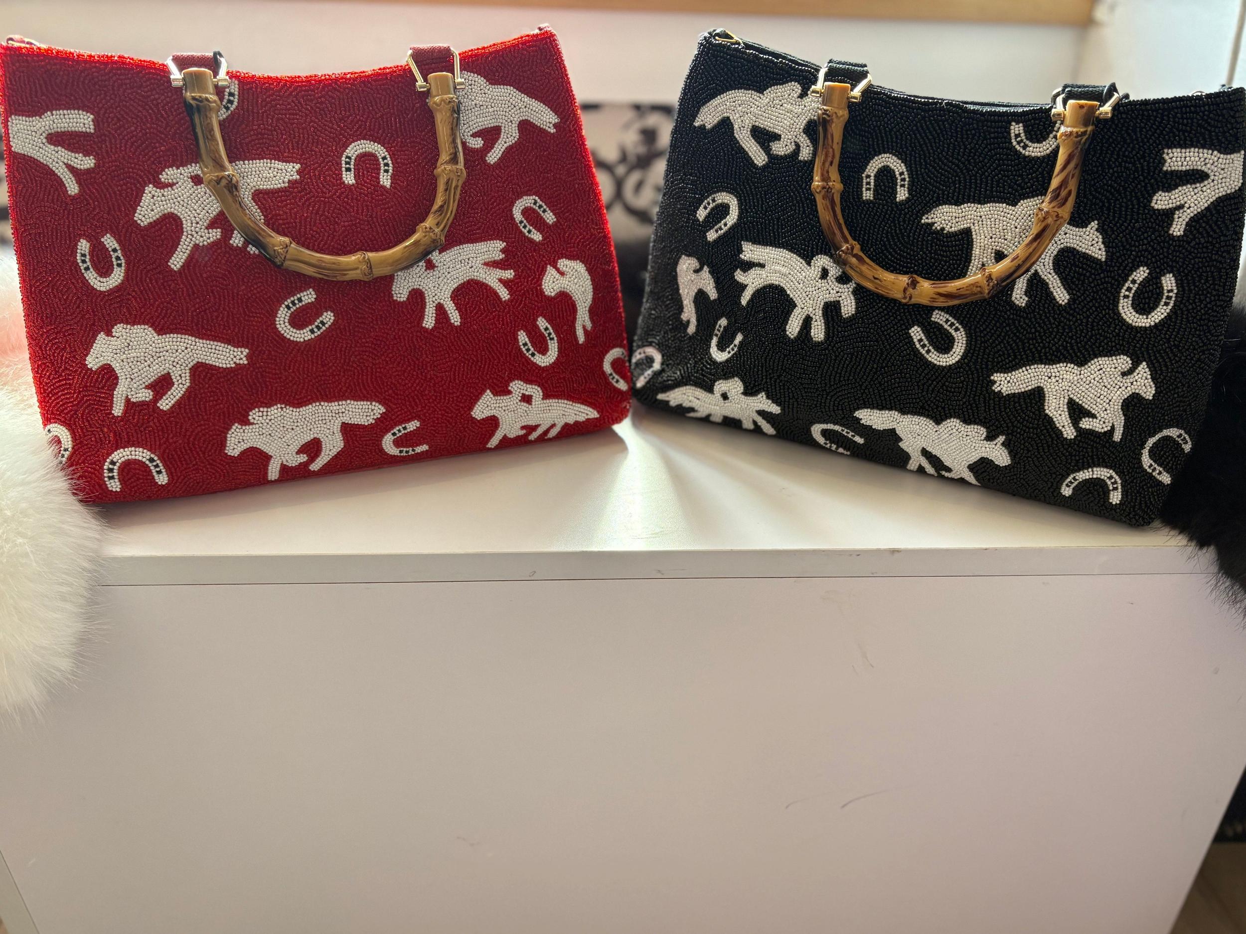 Bamboo Beaded Handbag Product Image