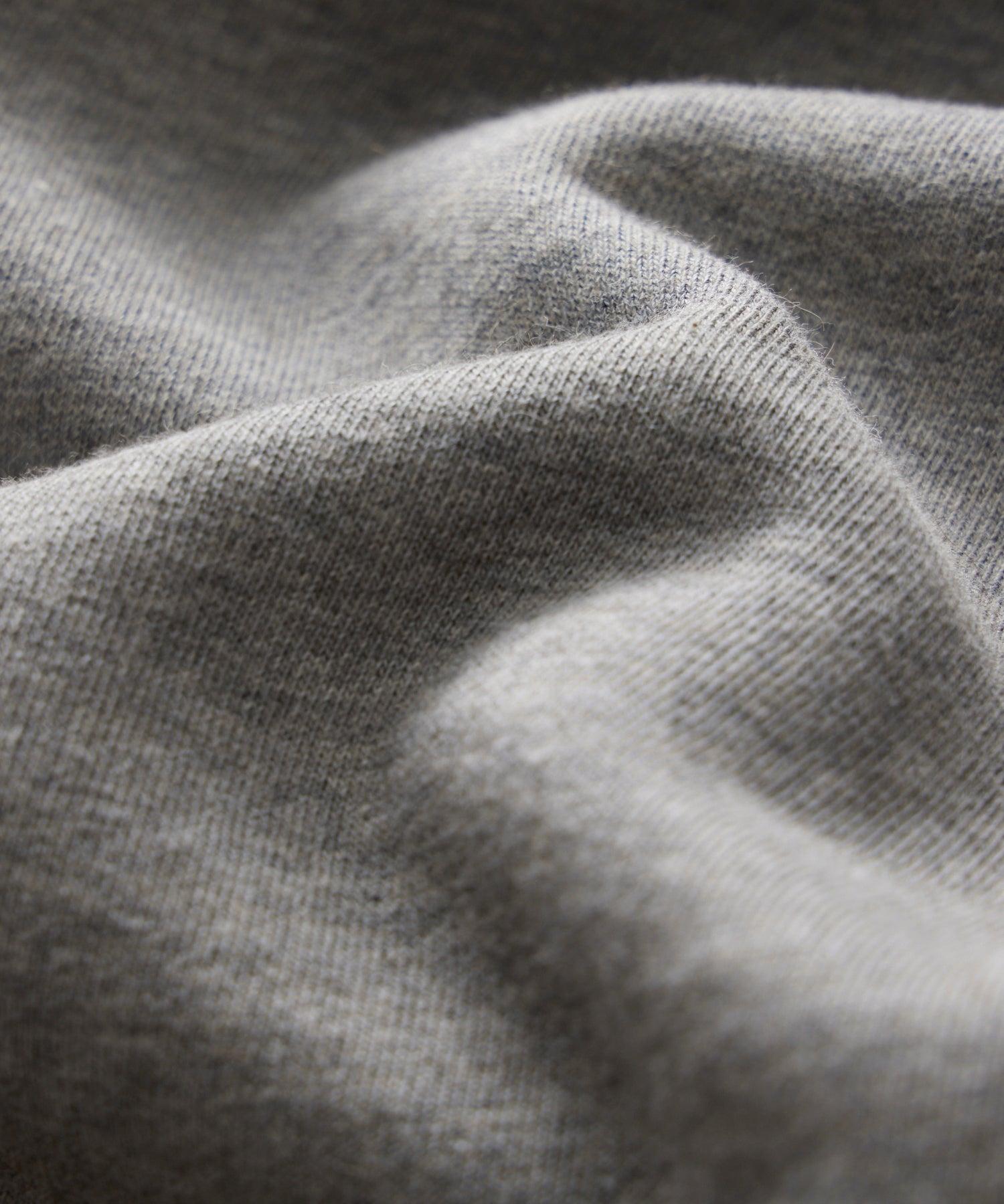 Cotton-Camelhair Fleece Sweatshirt in Grey Heather Product Image