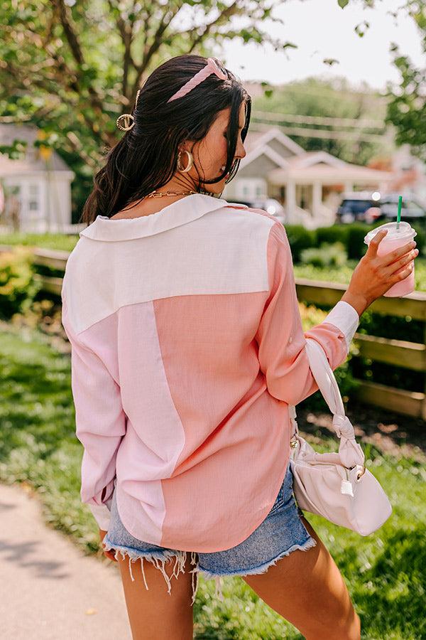 Maine Way Color Block Button Up Product Image