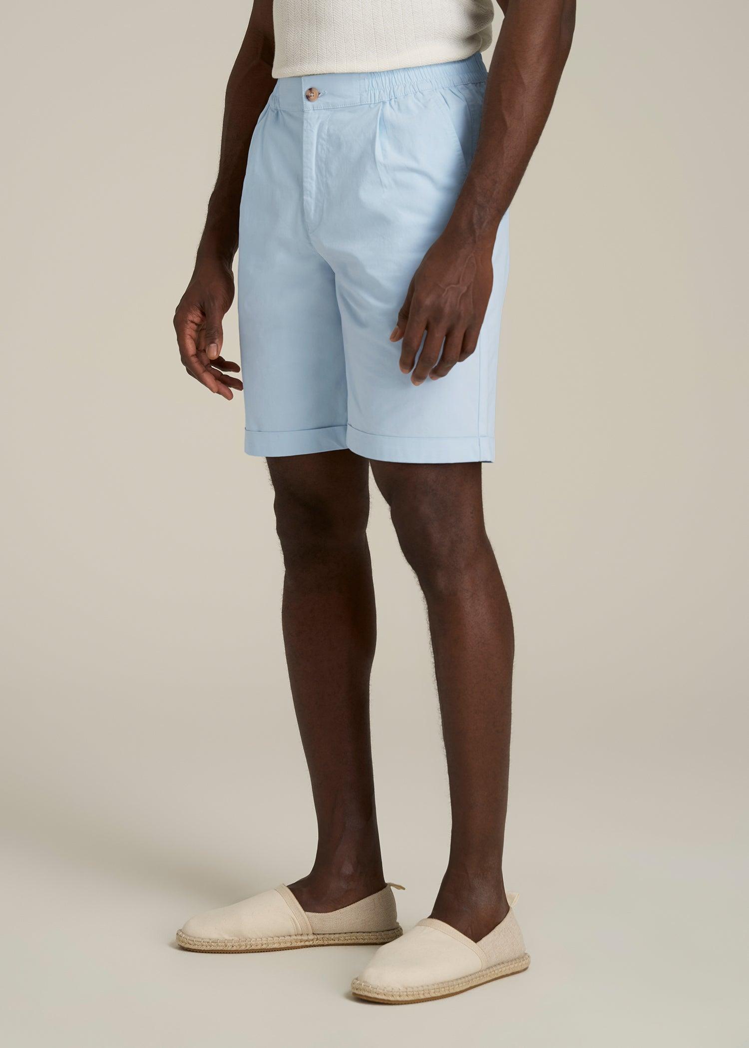 Bermuda Shorts for Tall Men in Ice Blue Male Product Image