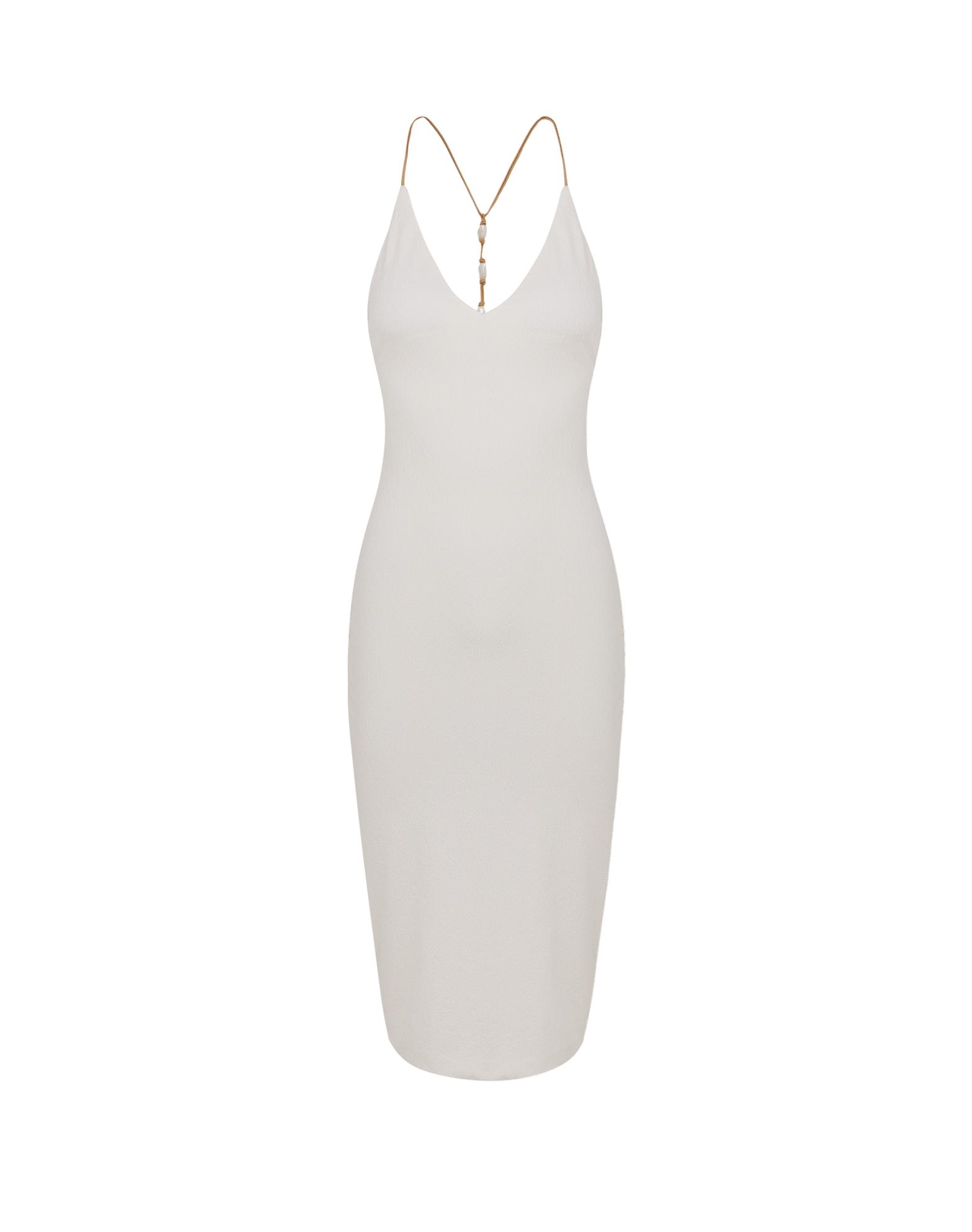 Firenze Ney Midi Dress - White Product Image