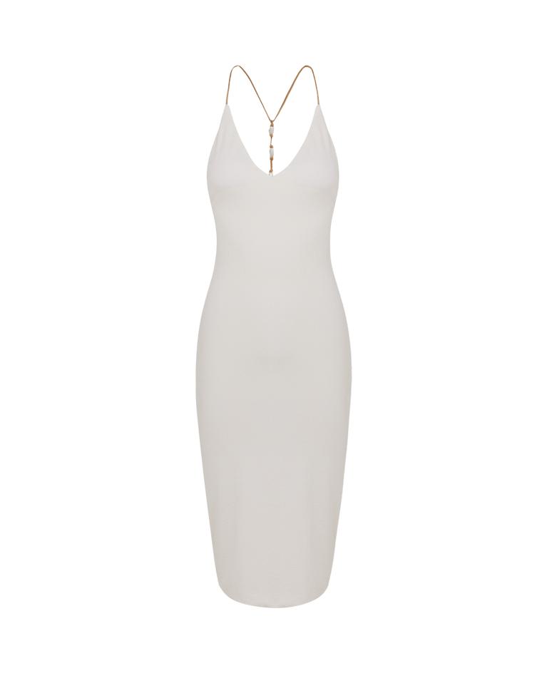Firenze Ney Midi Dress - White Product Image
