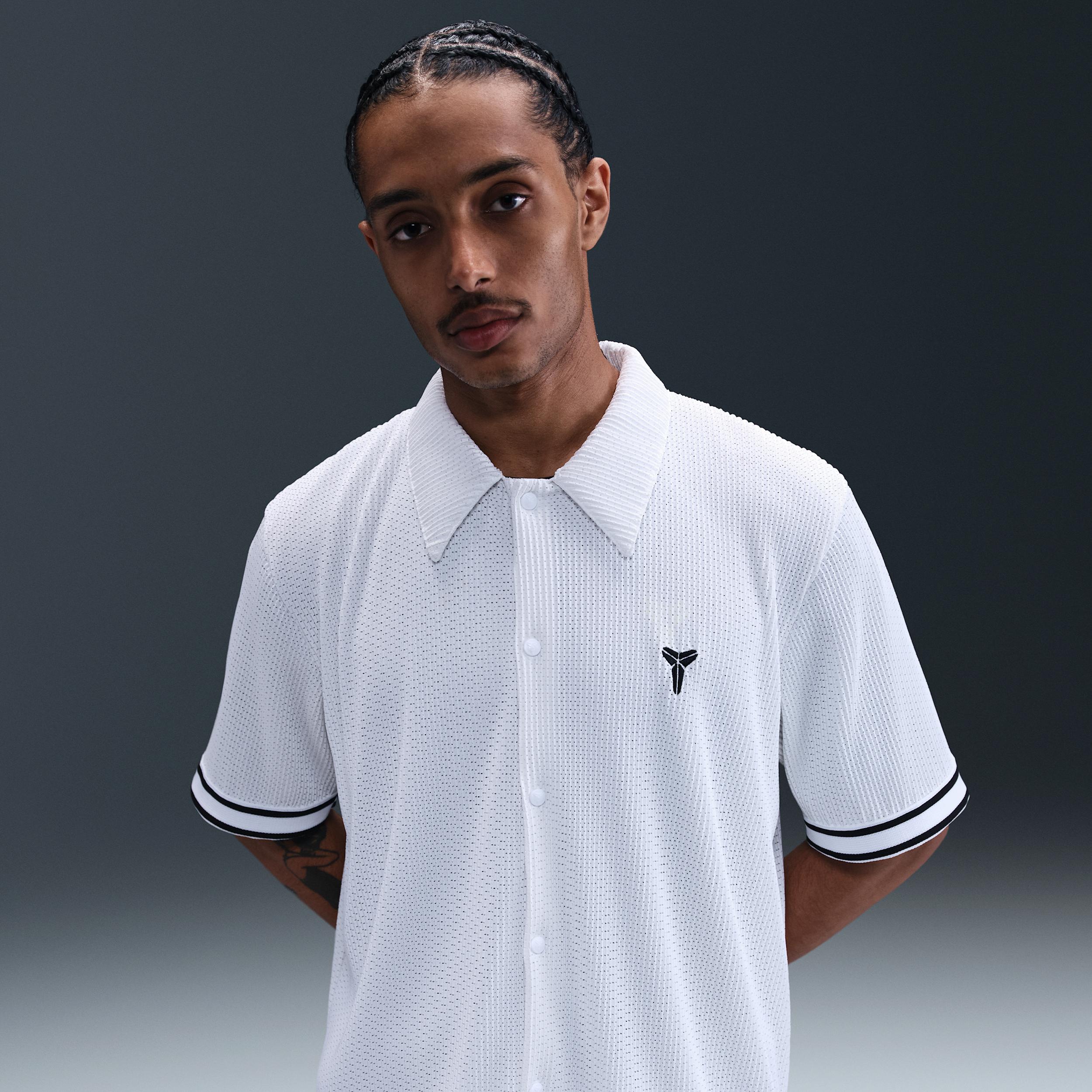 Nike Mens Kobe Pleated Short-Sleeve Basketball Top | IB0020-100 Product Image