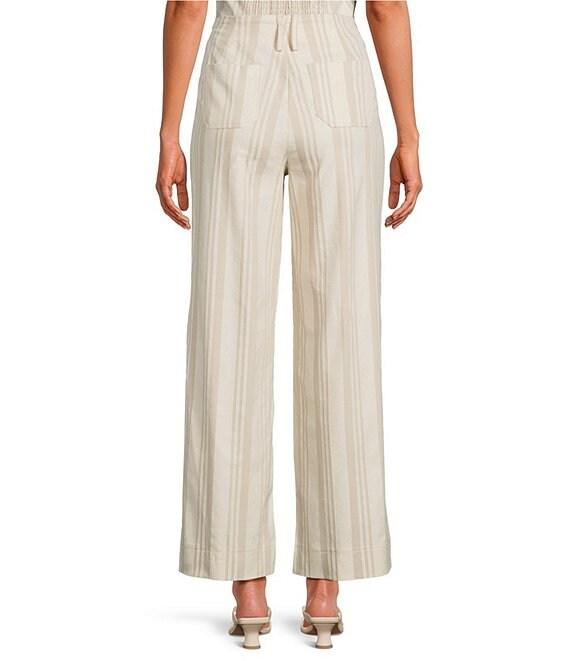 Sugarlips Coordinating Stripe Printed High Rise Wide Leg Pants Product Image