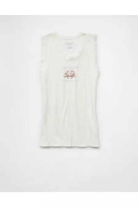 AE Graphic Lace Trim Tank Top Women's Product Image