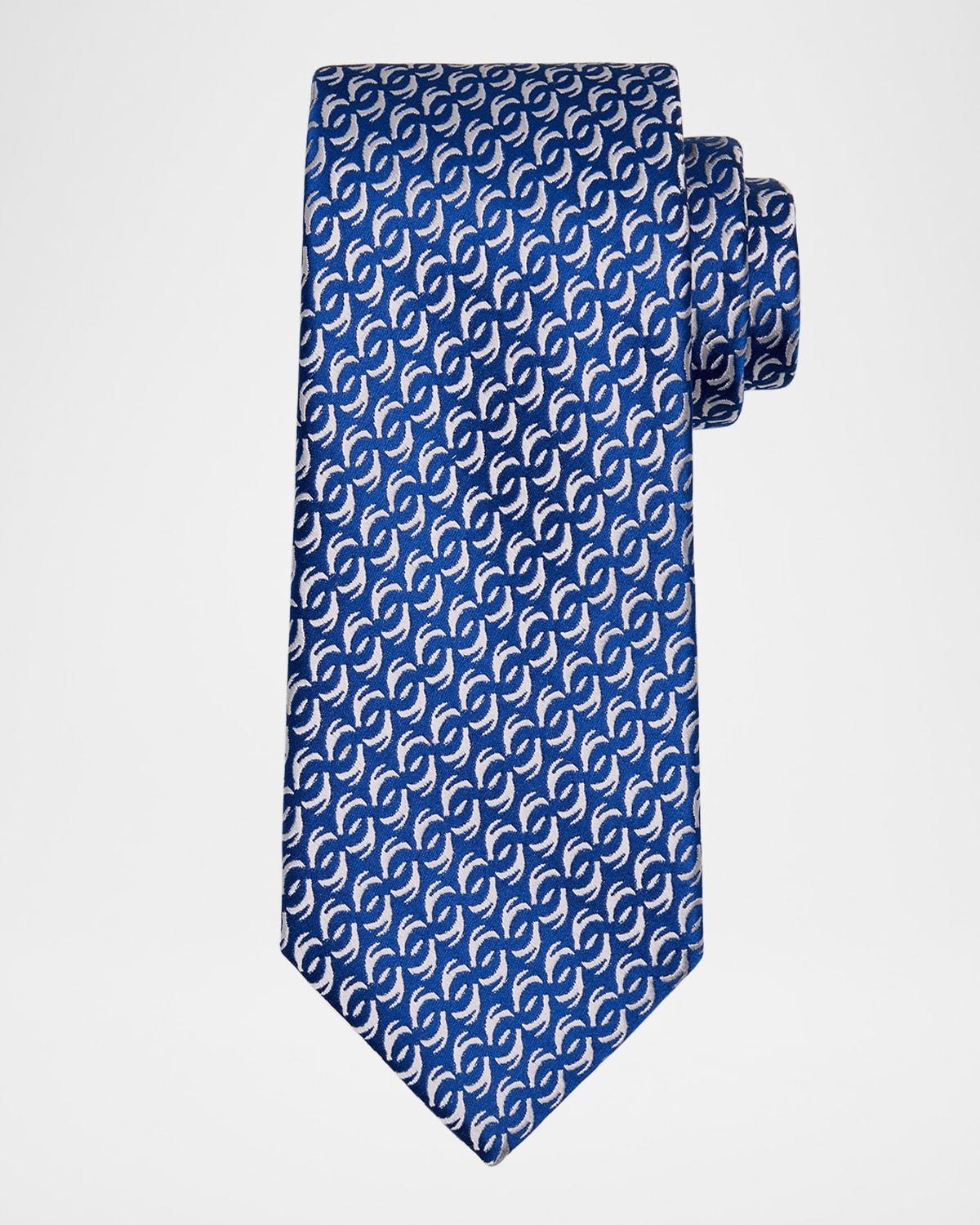 Men's Open Circle Silk Tie Product Image