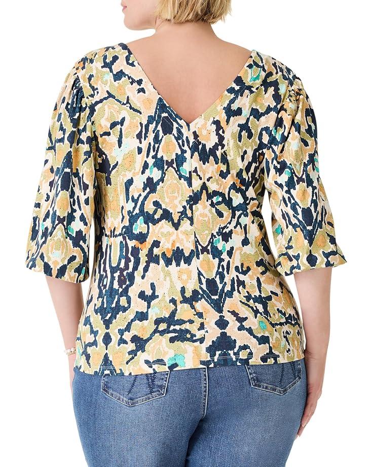 Petite Geo Pebble Wrap Top Product Image