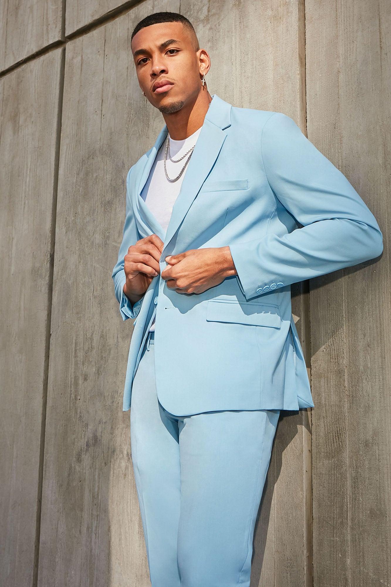 The Modern Stretch Suit Jacket - Light Blue Product Image