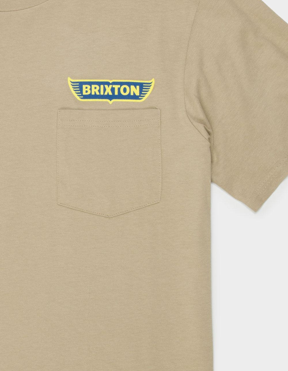 BRIXTON Graves Mens Pocket Tee - OATMEAL Product Image