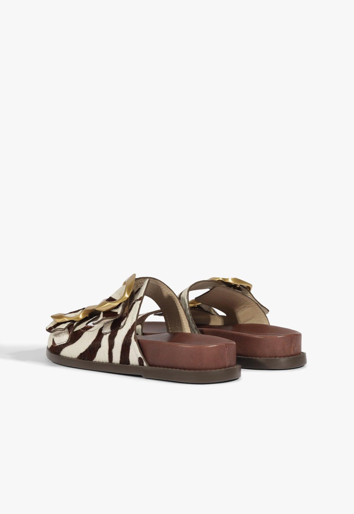 Olga Animal Print Leather Sporty Sandal Product Image