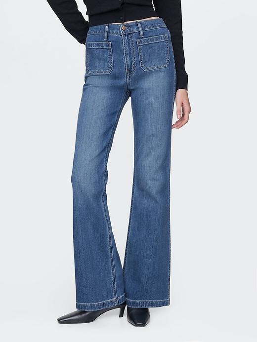 High Rise '70s Flare Jeans Product Image