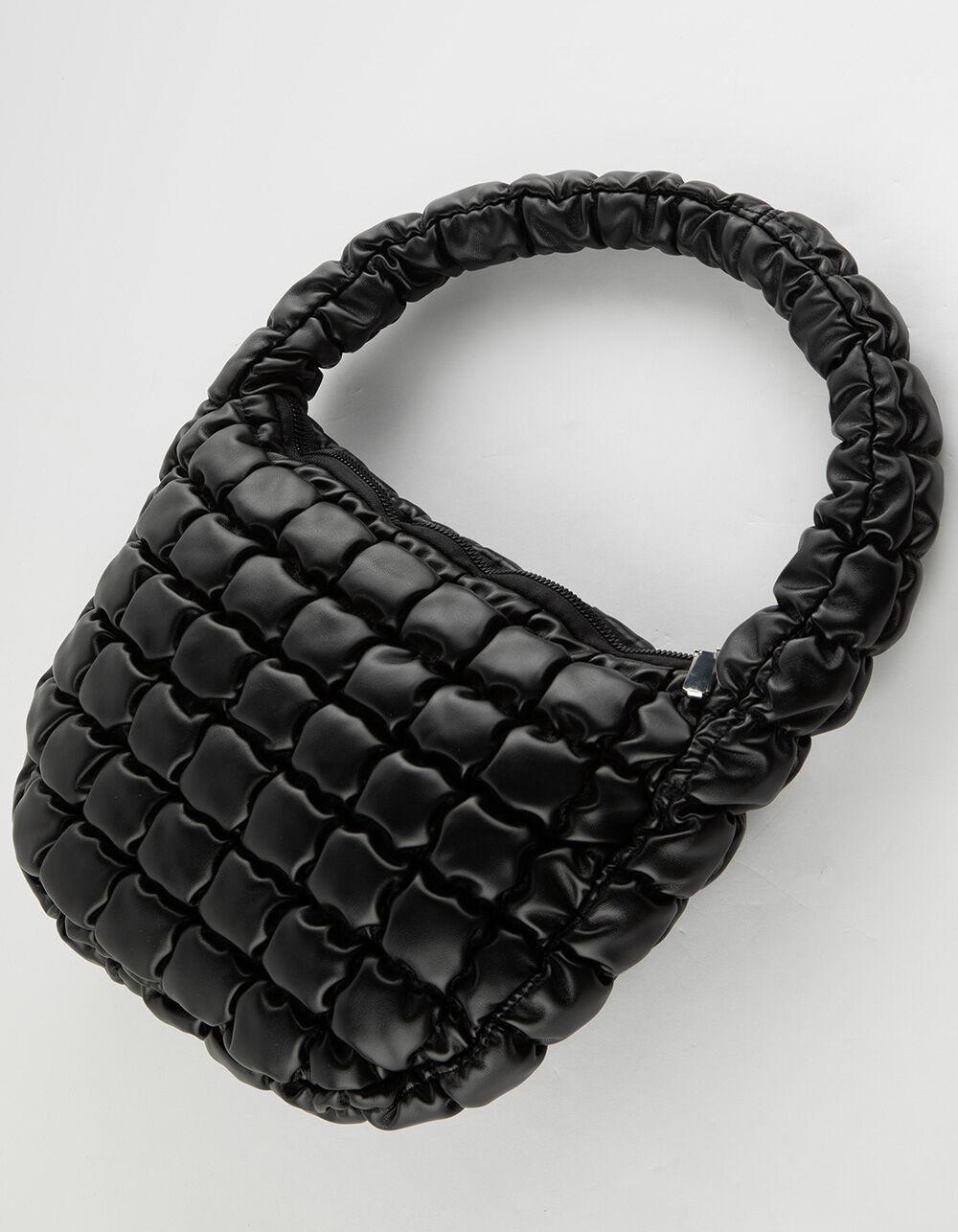 Quilted Shoulder Bag - BLACK Product Image