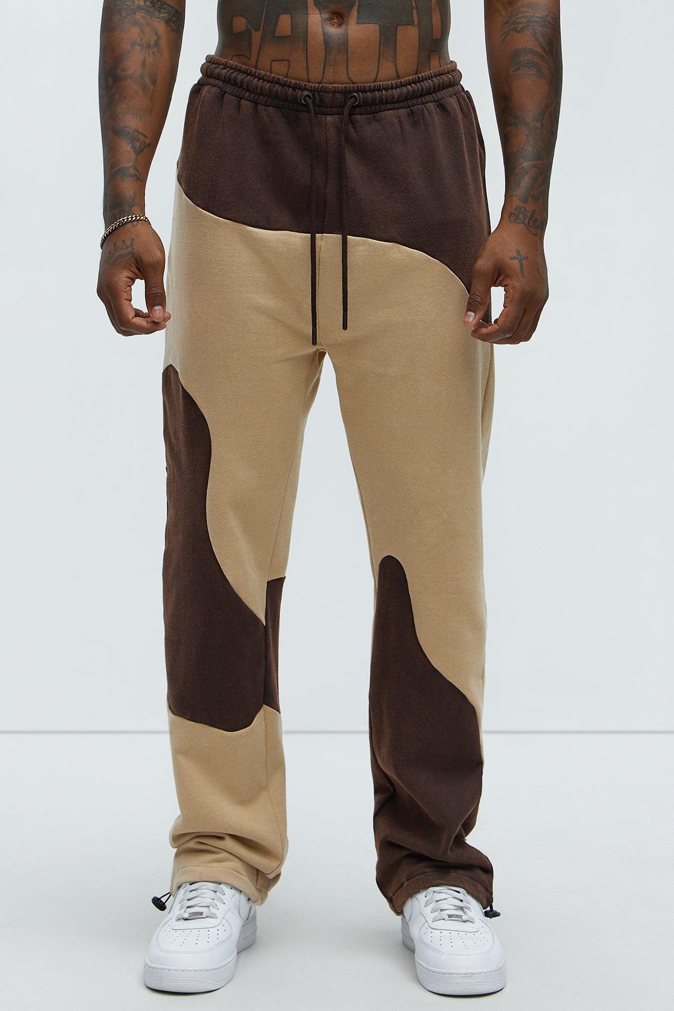 Washed Abstract Jogger - Brown Product Image