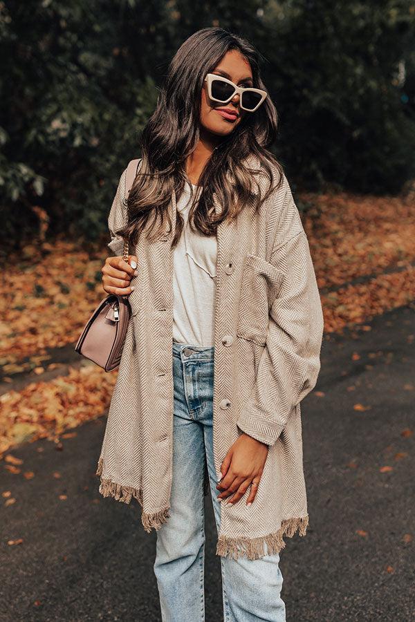 Pumpkin Spice Please Tweed Jacket Product Image