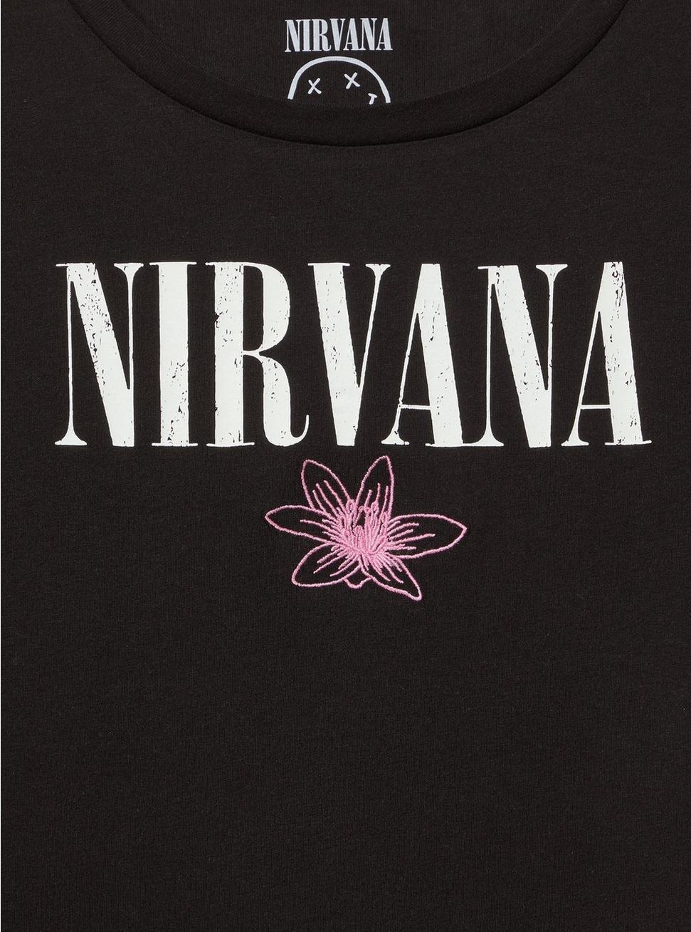 Nirvana Cotton Roll Sleeve Embroidered Tank Product Image