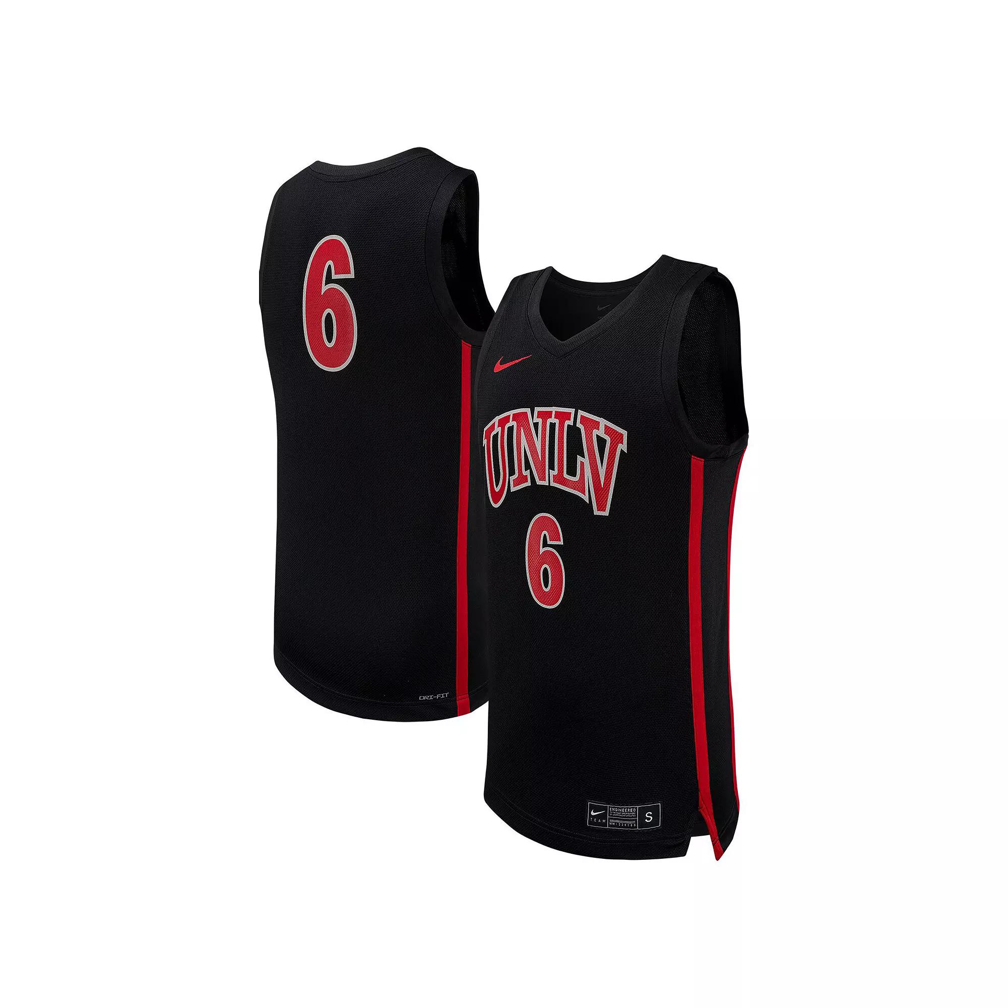 Men's Nike #6 Black UNLV Rebels Replica Basketball Jersey,  Product Image