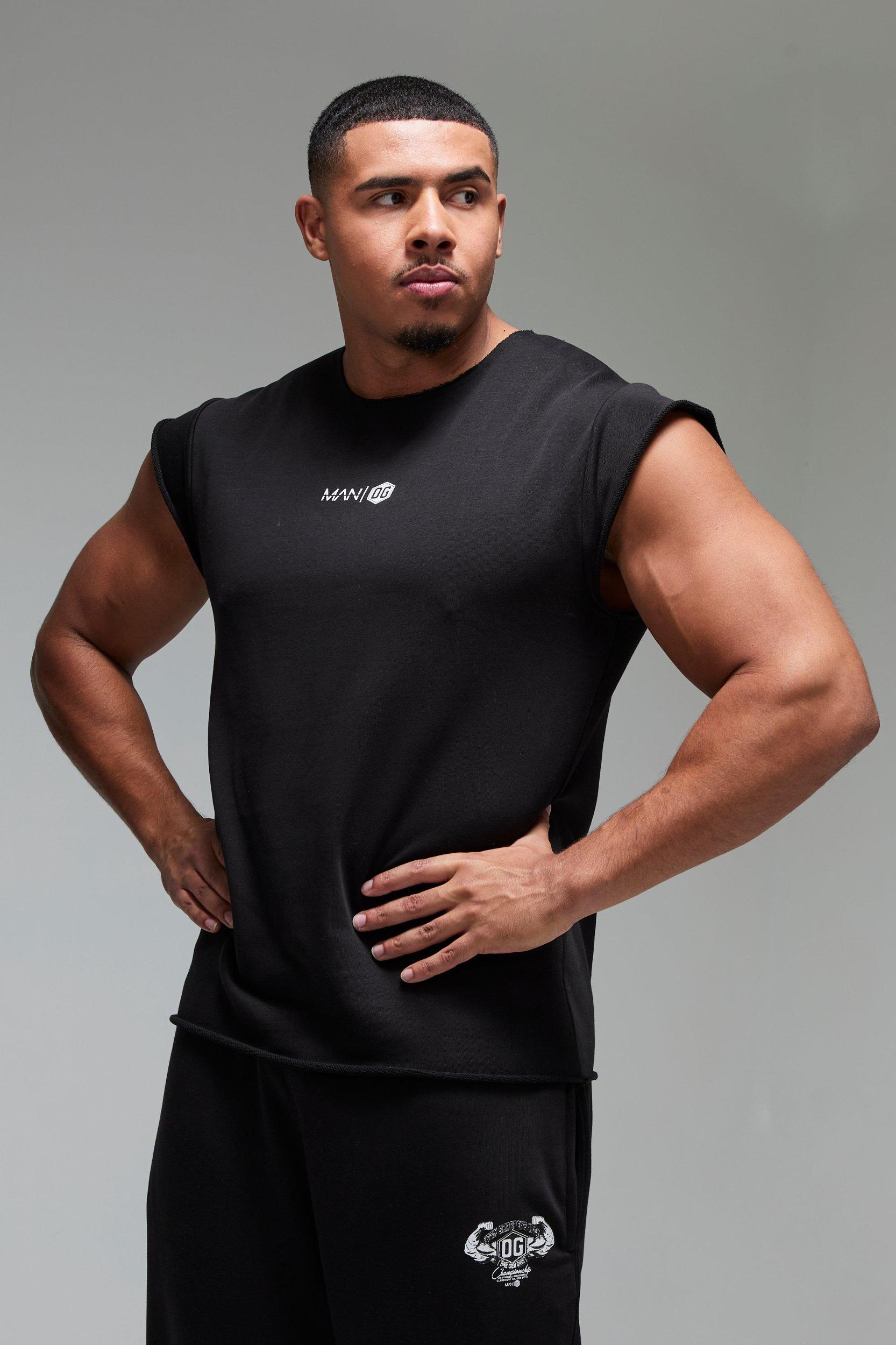 Man Active X OG Workout Oversized Rag Top | boohooMAN USA Product Image