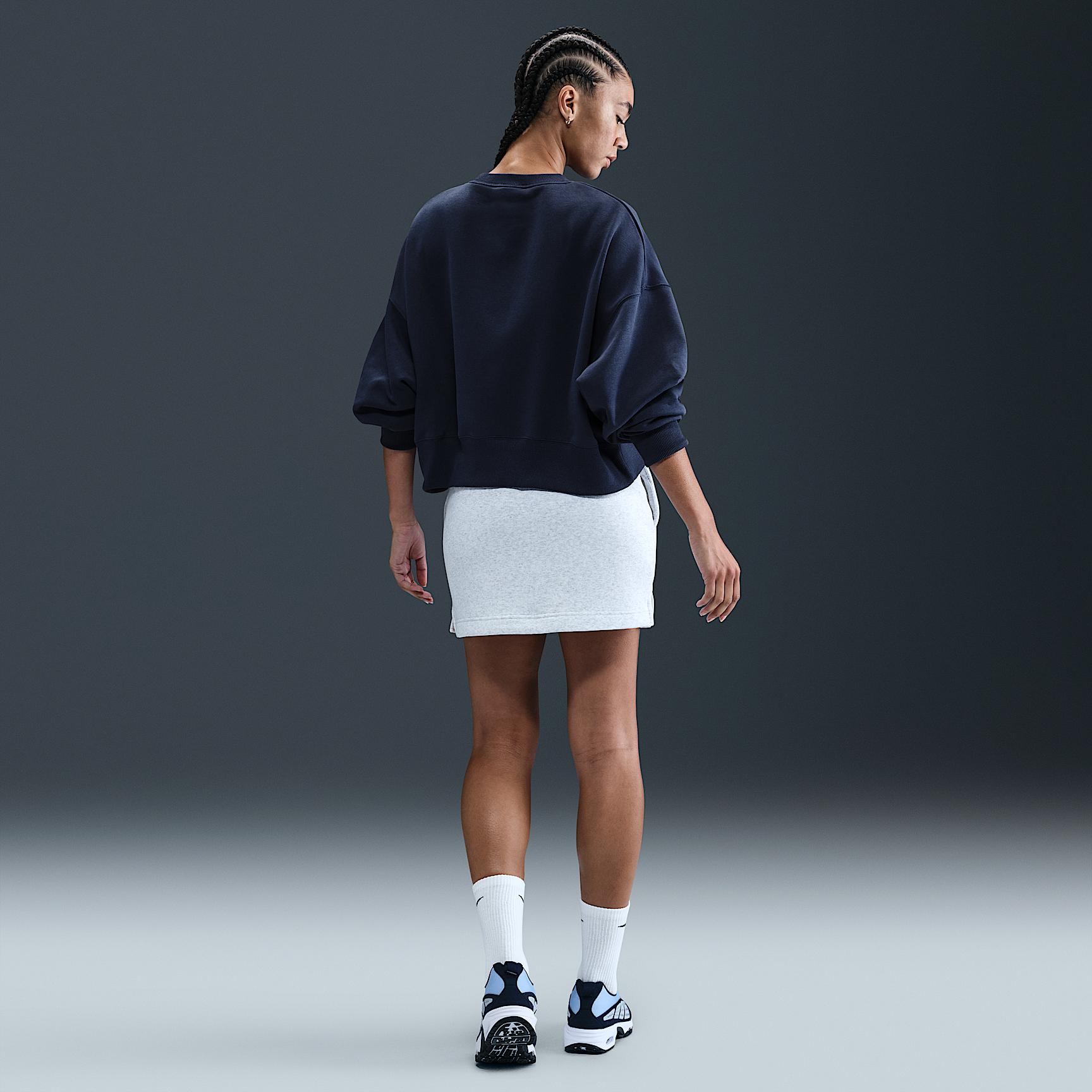 Womens Nike Sportswear Phoenix Fleece Over-Oversized Crew-Neck Sweatshirt | DQ5761-051 Product Image