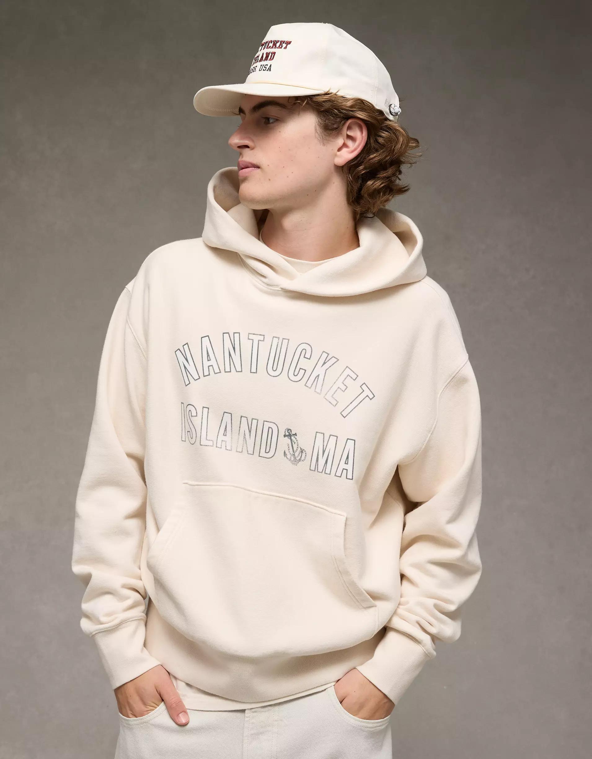 AE Laidback Luxe Heavyweight Destination Graphic Hoodie Product Image
