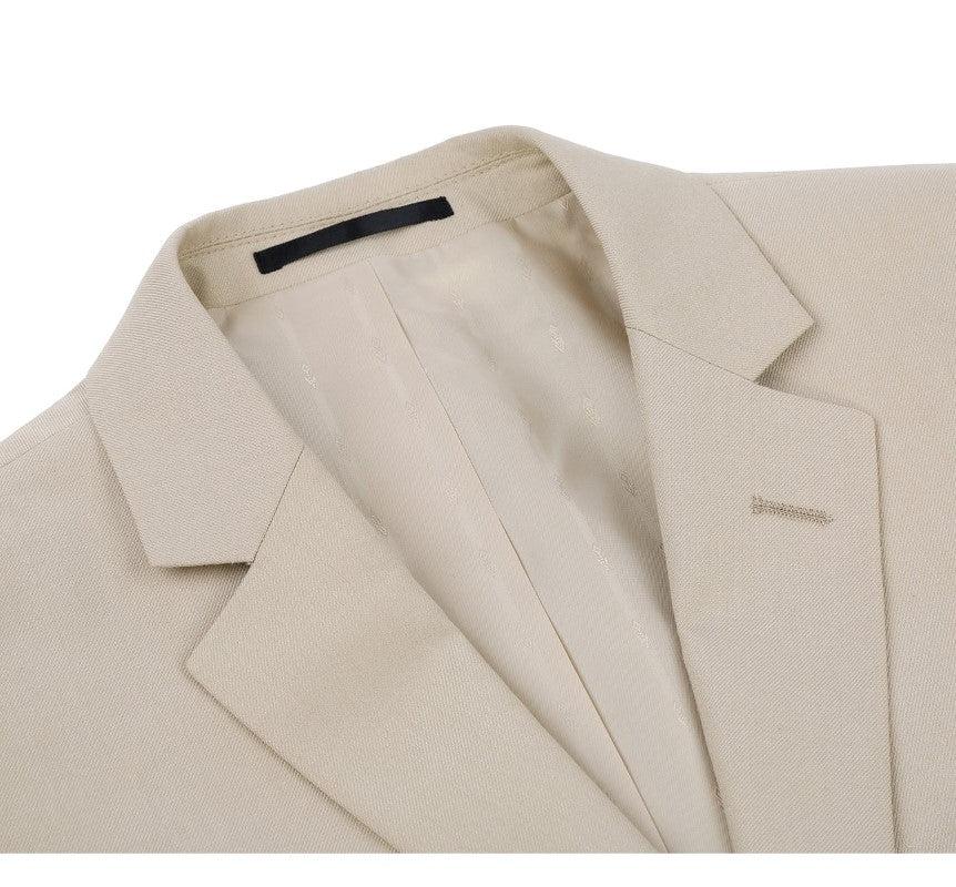 Vanderbilt Collection - Classic 2 Piece Suit 2 Buttons Regular Fit In Beige Product Image