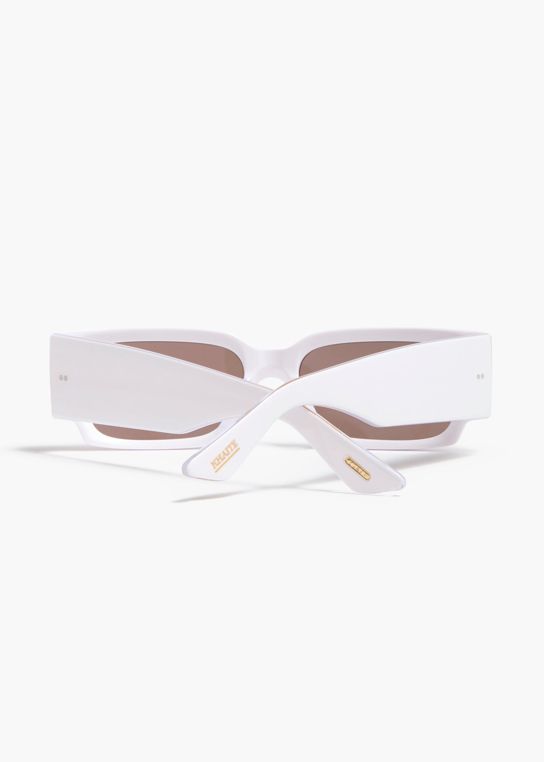 KHAITE x Oliver Peoples 1995C in White and Brown Product Image